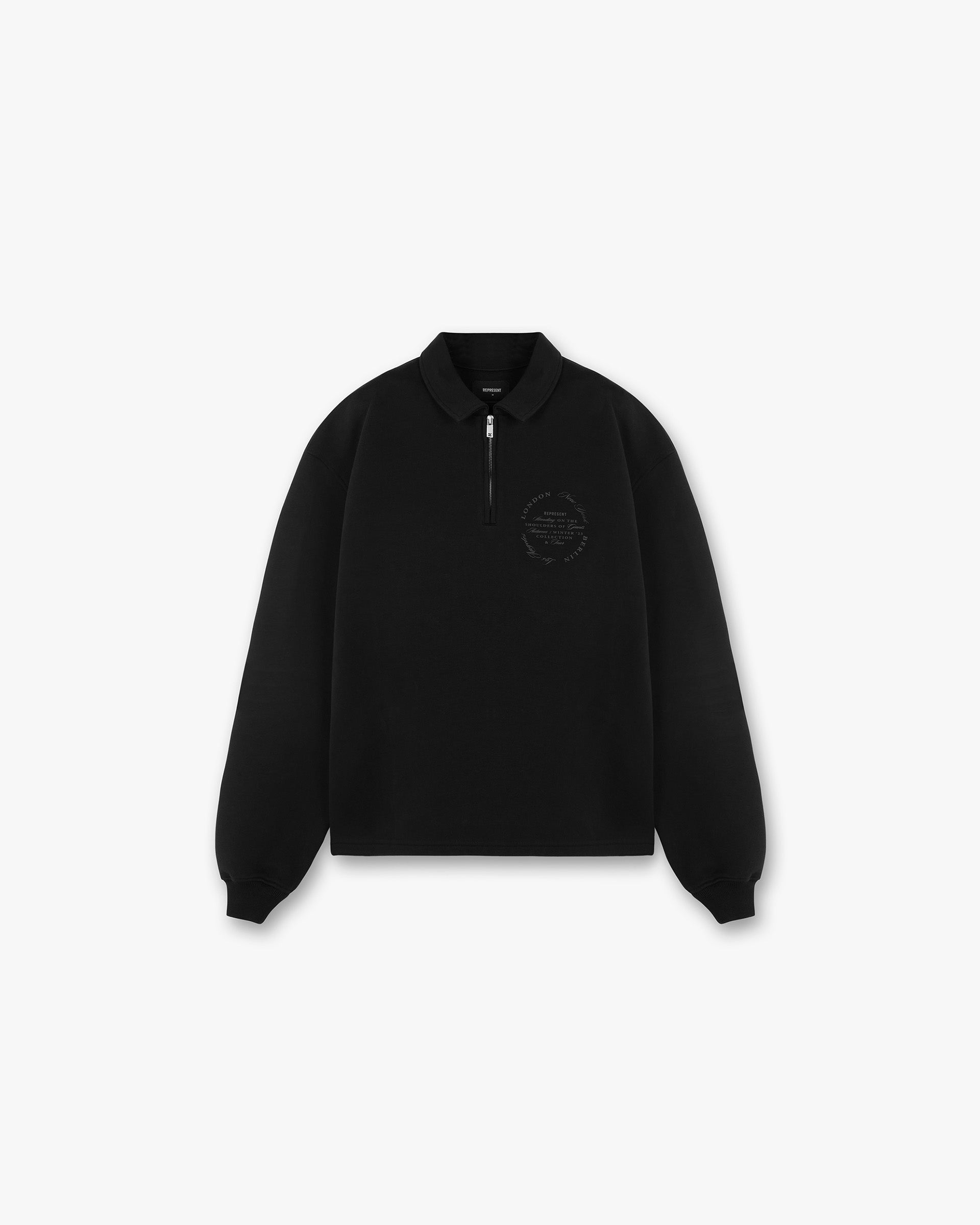 Season Tour Quarter Zip Sweater - Black