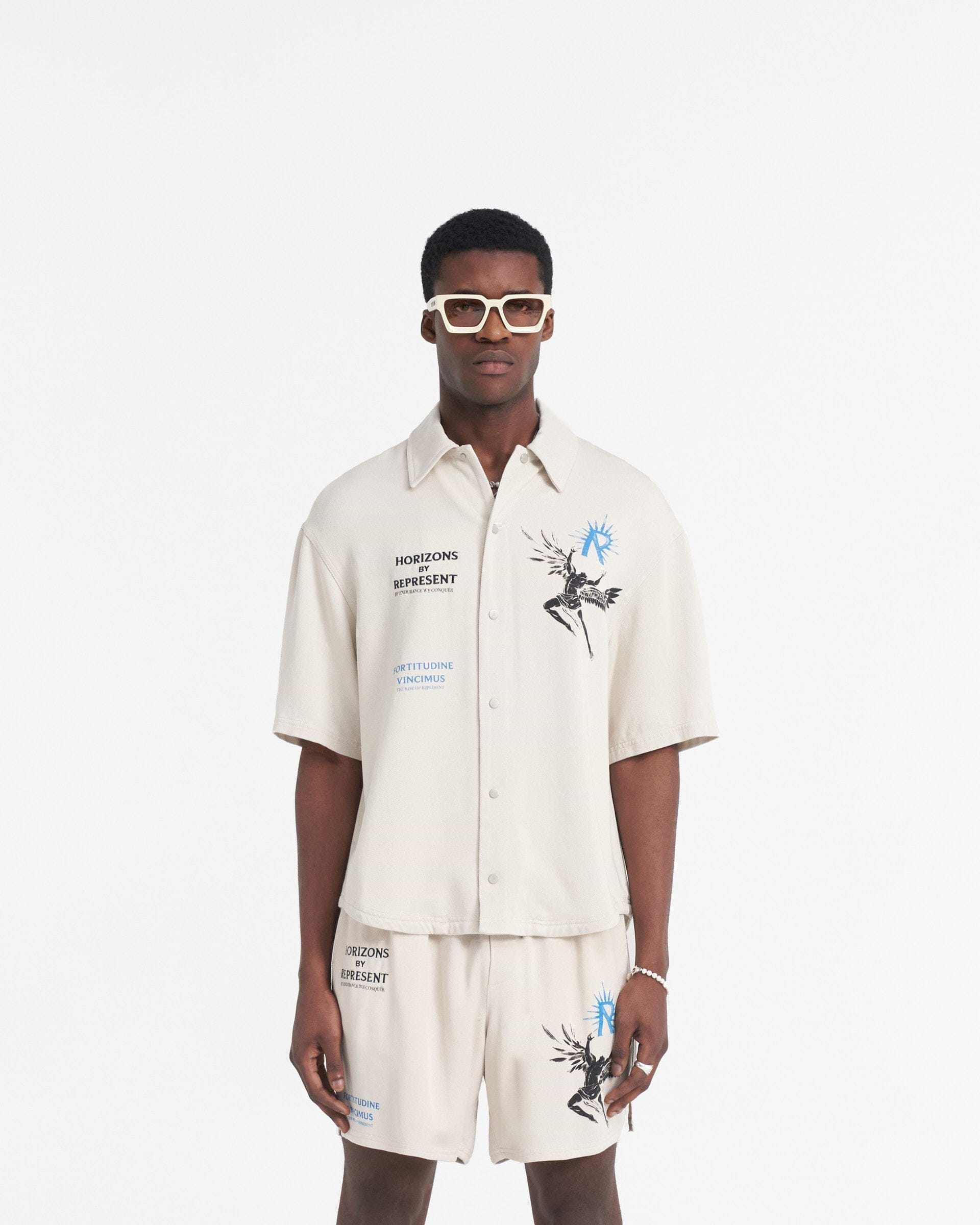 Icarus Short Sleeve Shirt - Off White | REPRESENT