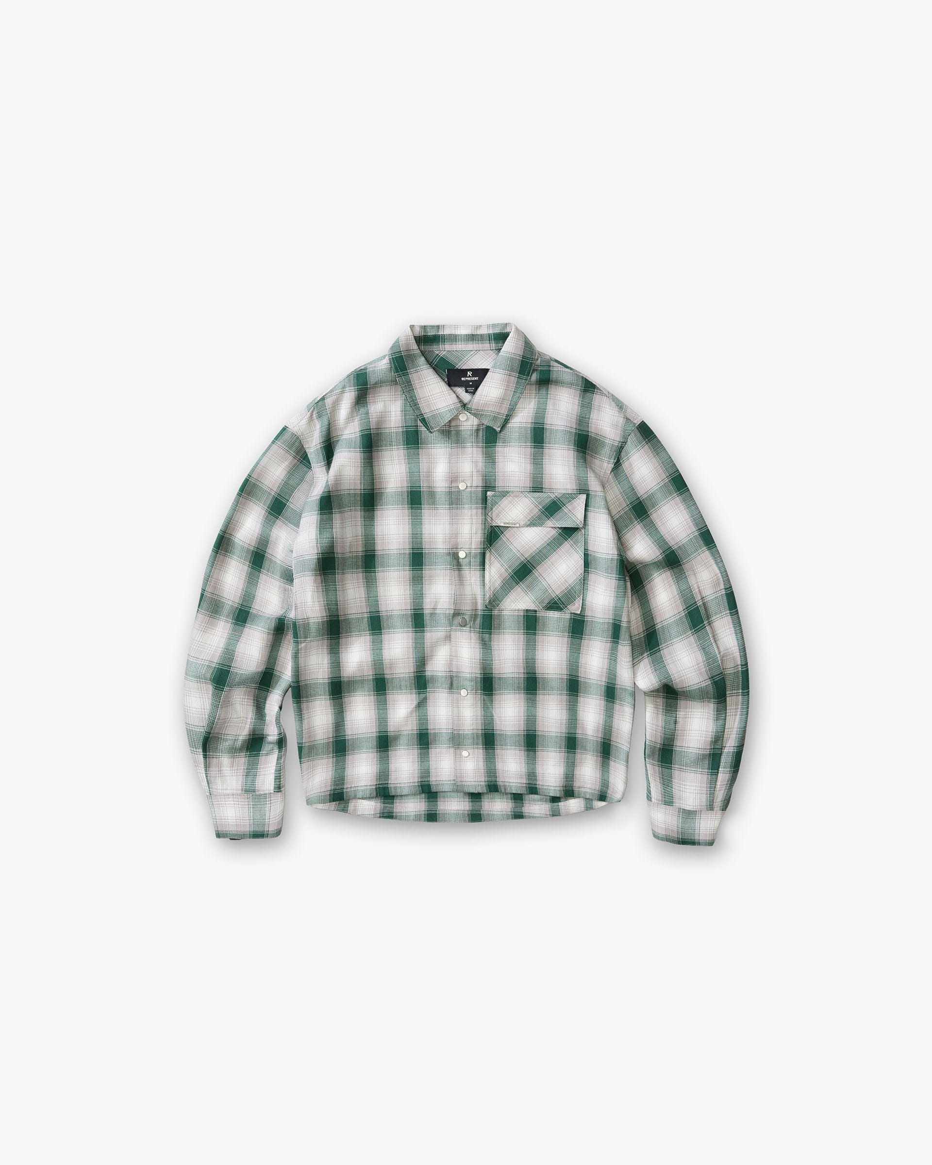 Waffle Flannel - Dark Green