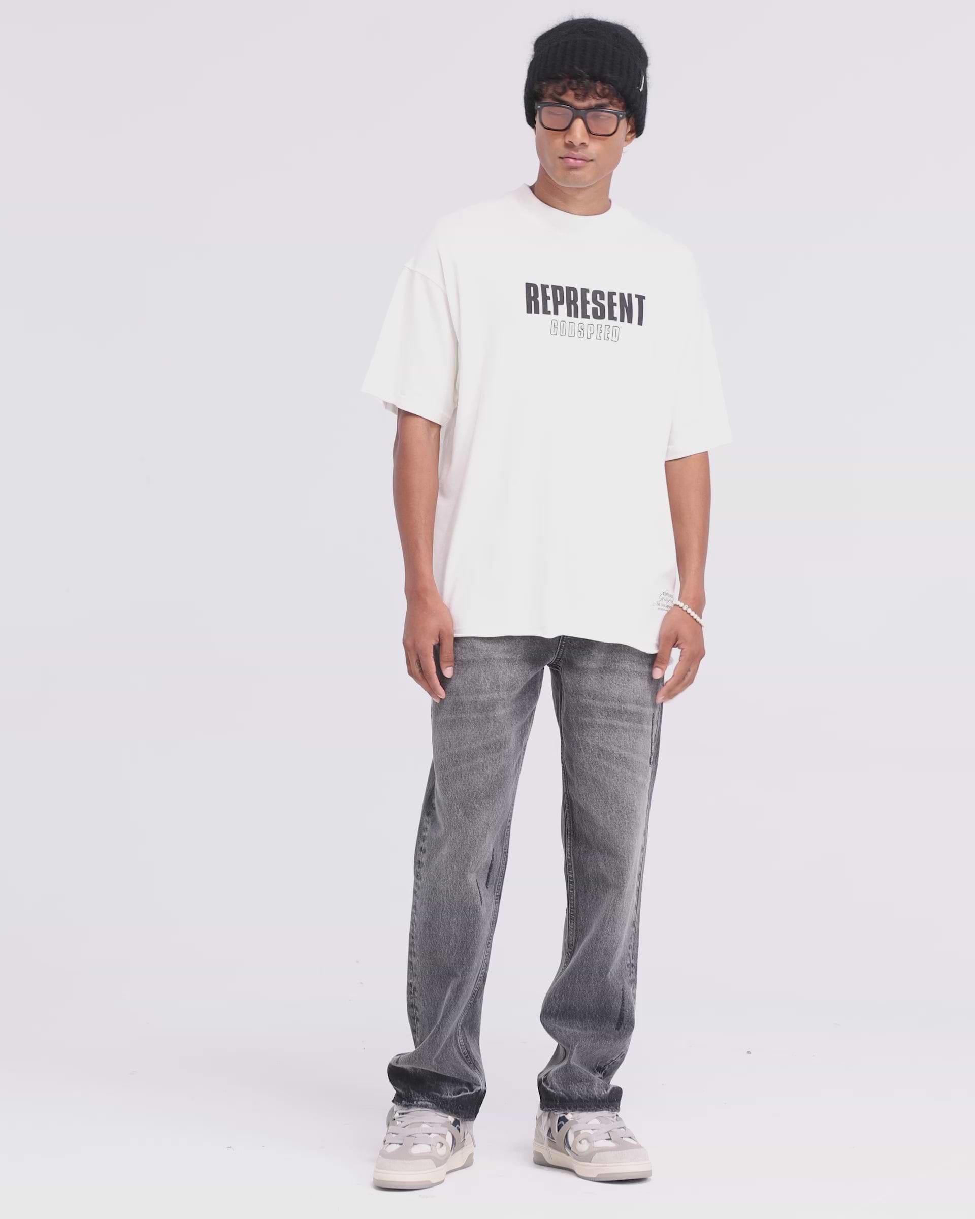 Flat White Godspeed T-Shirt | Graphic T shirts | REPRESENT