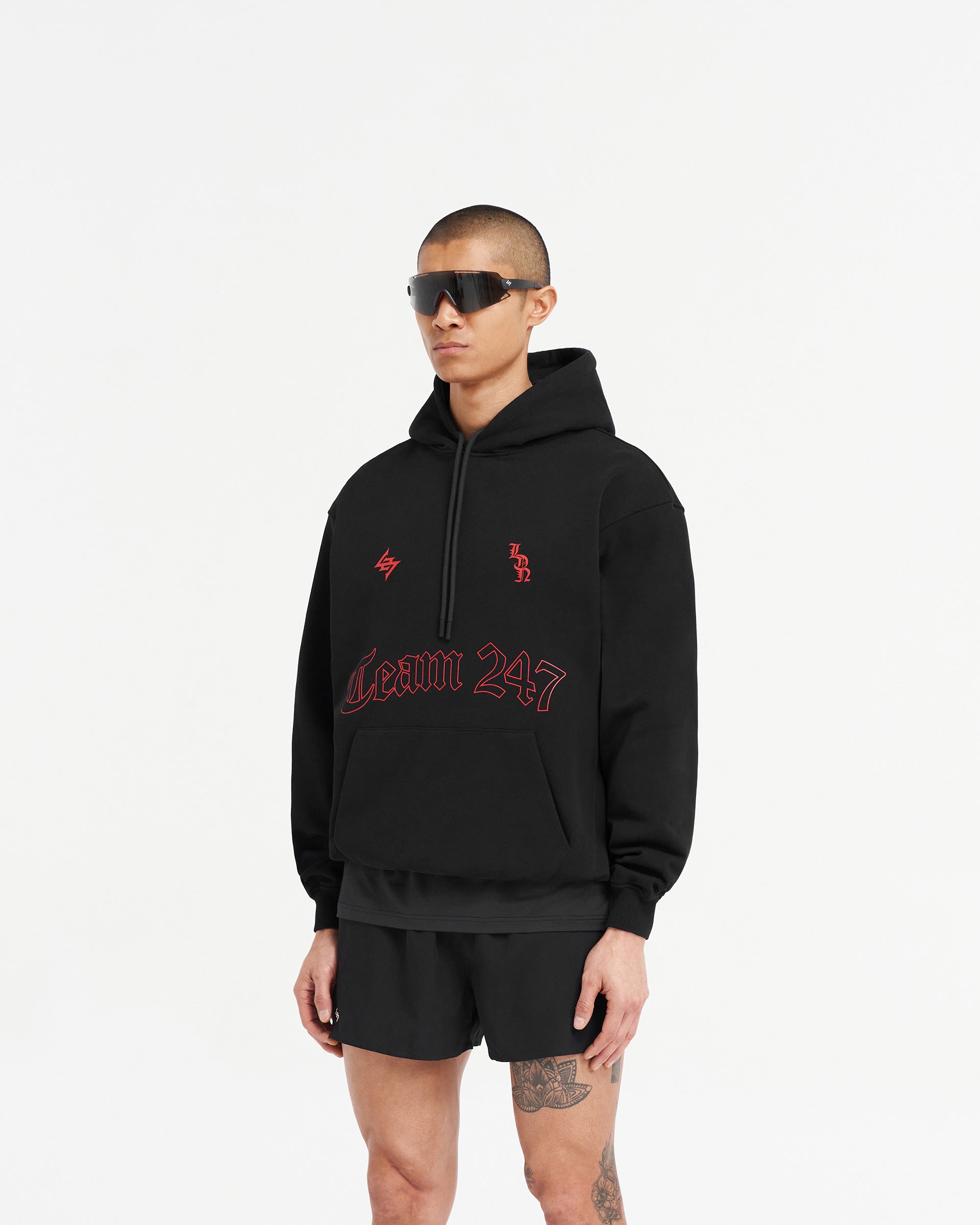 247 London Oversized Hoodie - Black