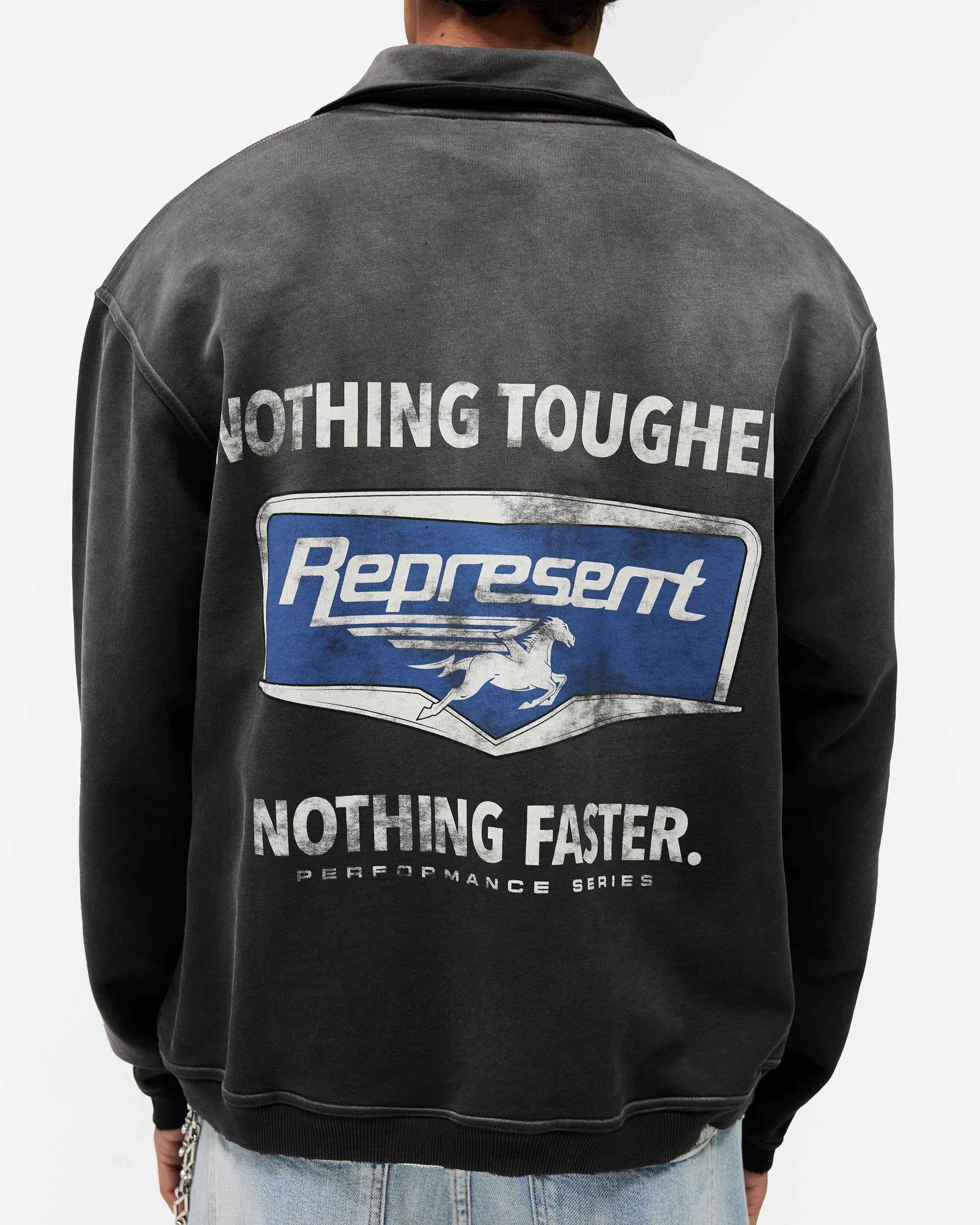 Nothing Faster Quarter Zip Sweatshirt - Stained Black