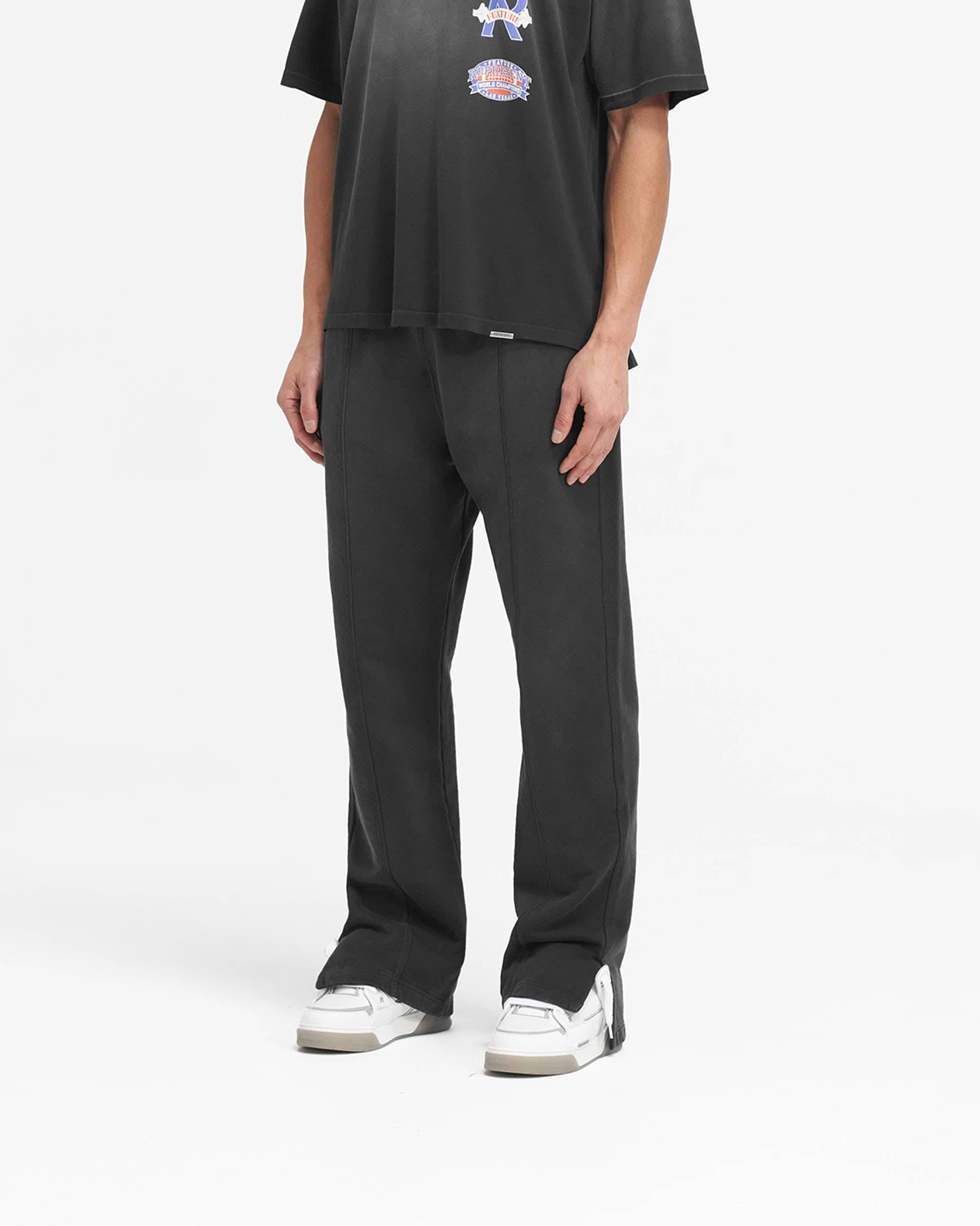 Represent X Feature Step Hem Sweatpants - Stained Black