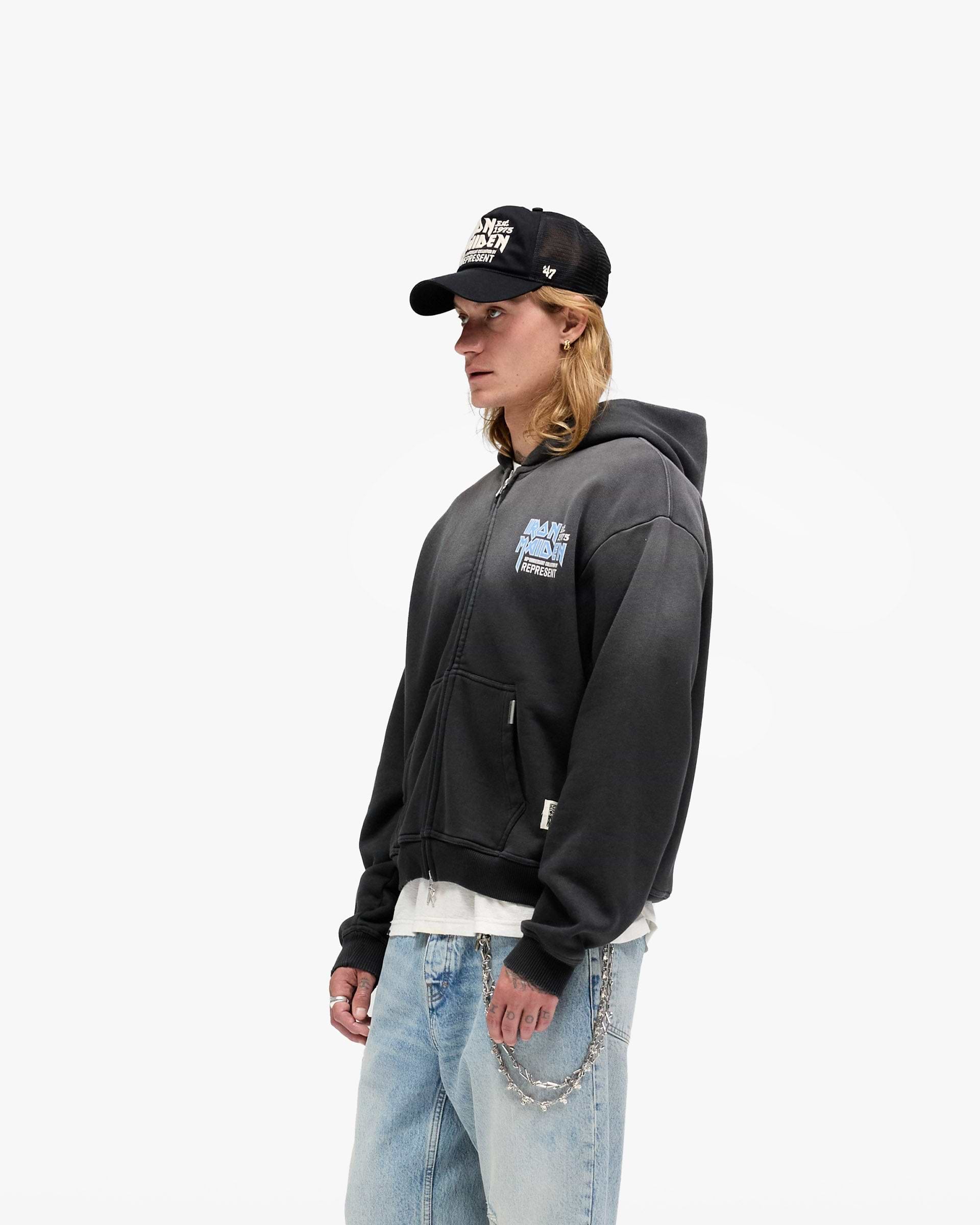 Represent X Iron Maiden Anniversary Zip up Hoodie | REPRESENT