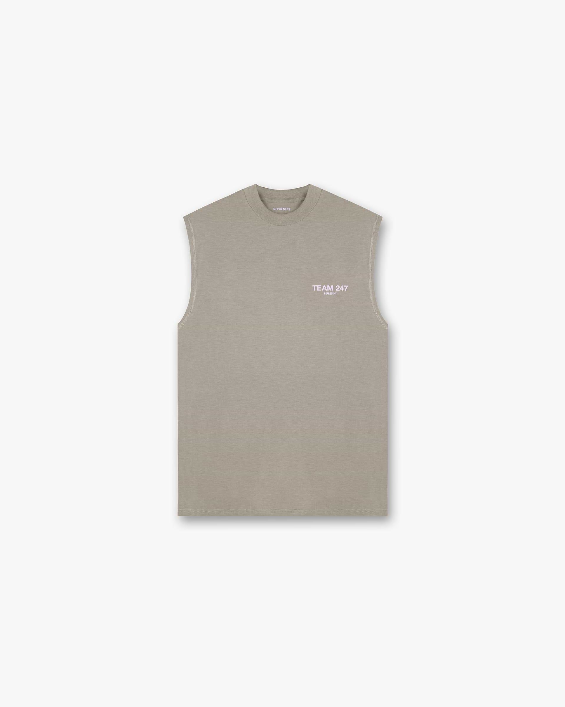 Team 247 Oversized Tank - Khaki Lilac