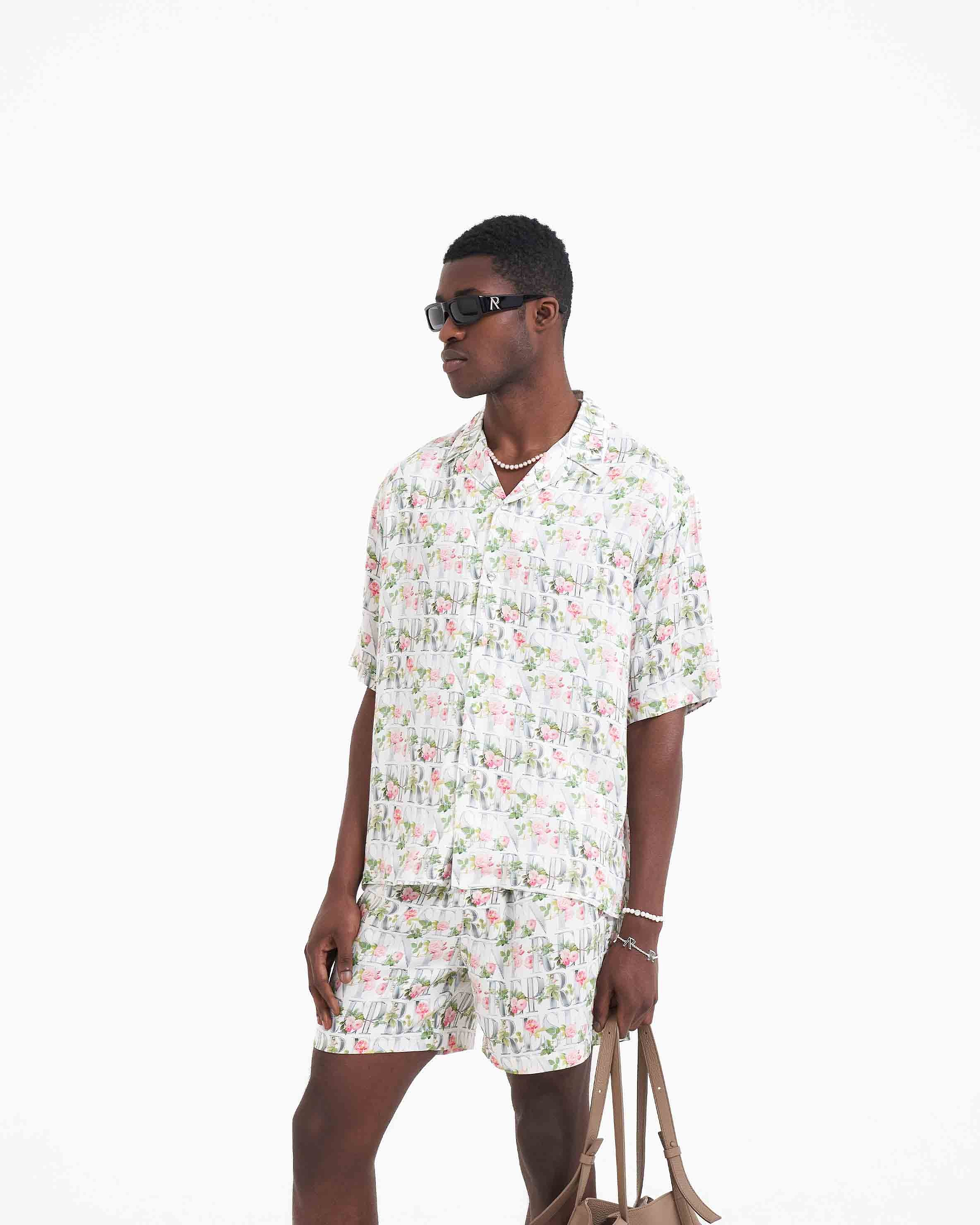 Floral Represent Shirt - Flat White