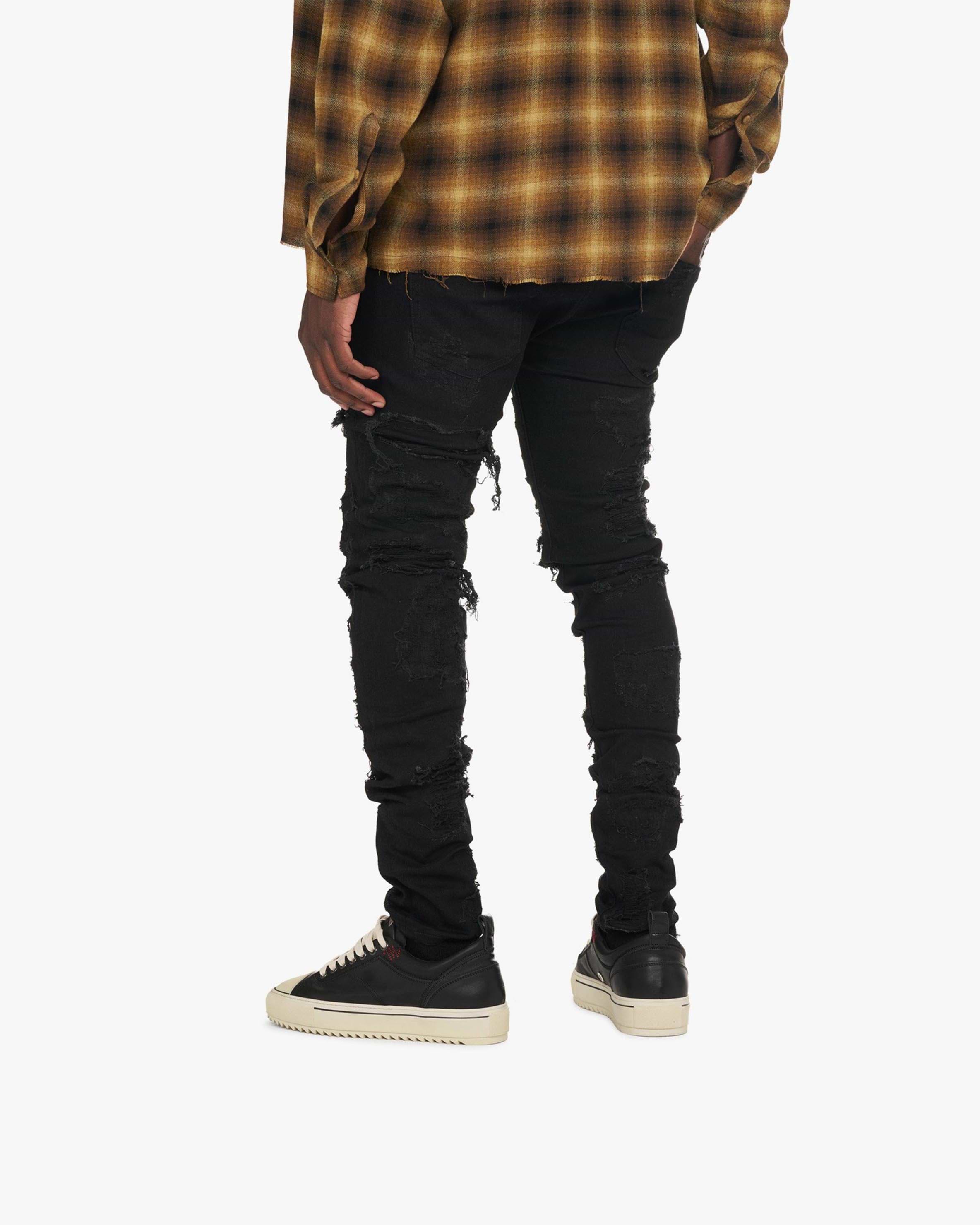 Shredded Denim - Black