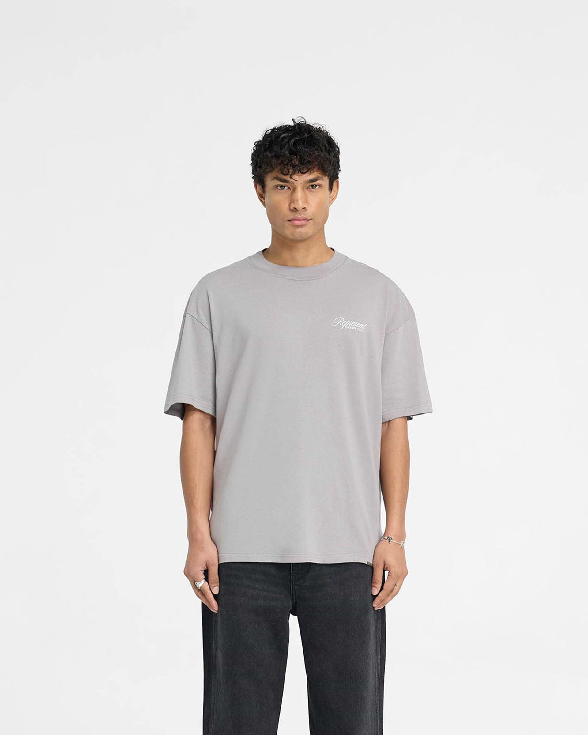 Represent Owners Club Script T-Shirt | Slate | REPRESENT