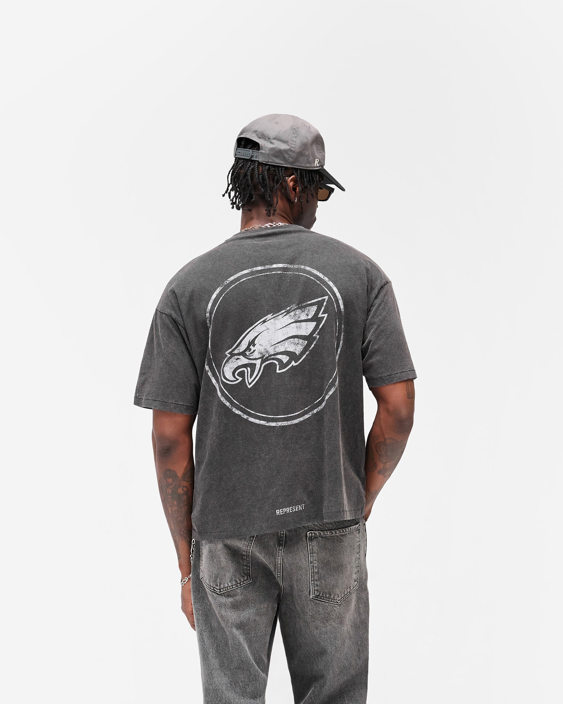 Philadelphia Eagles x Represent T-Shirt - Vintage Grey