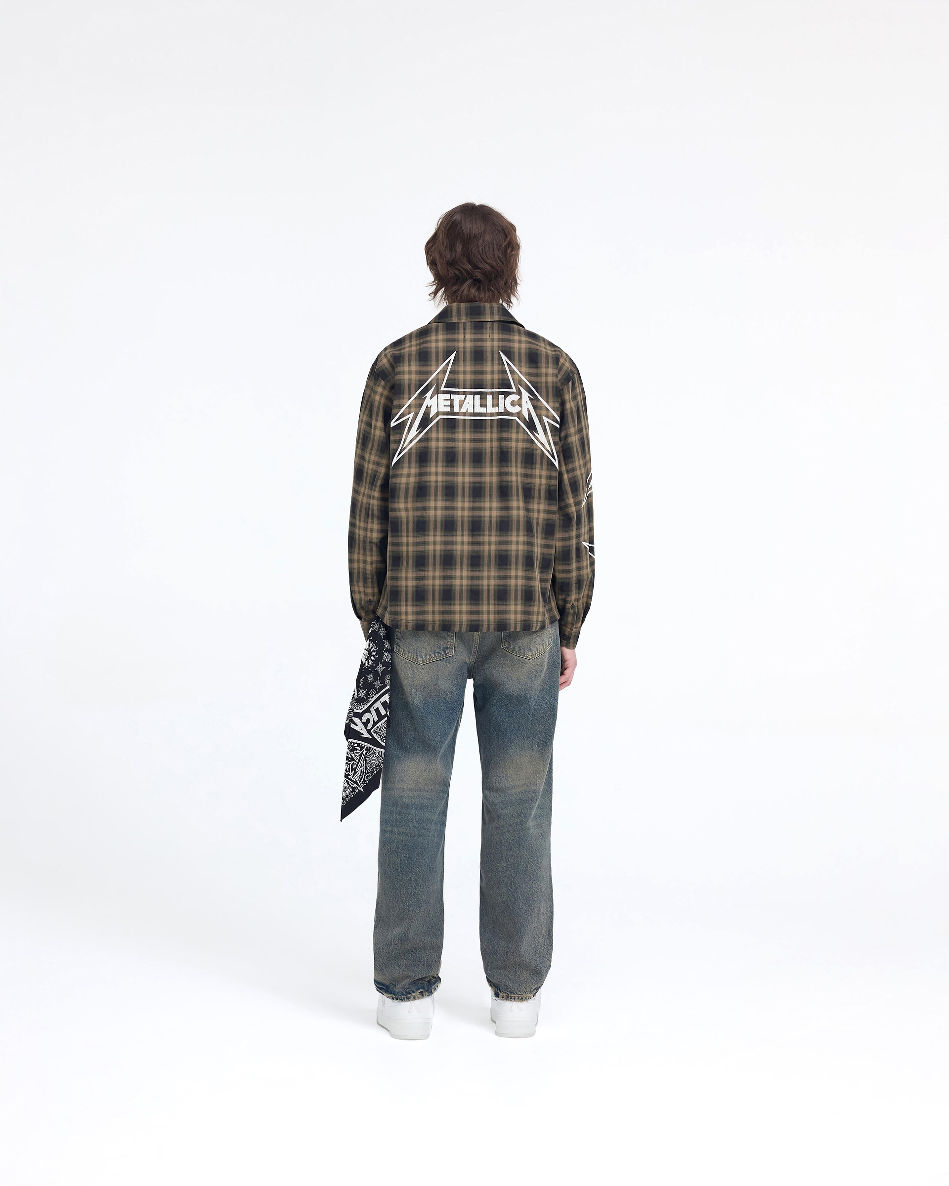 Represent X Metallica Flannel Shirt - Tobacco