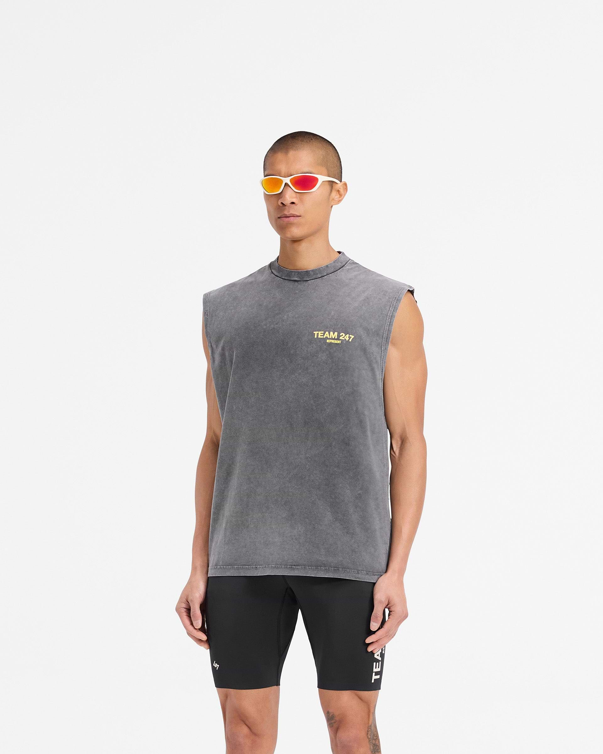 Team 247 Oversized Tank - Pewter Lemon