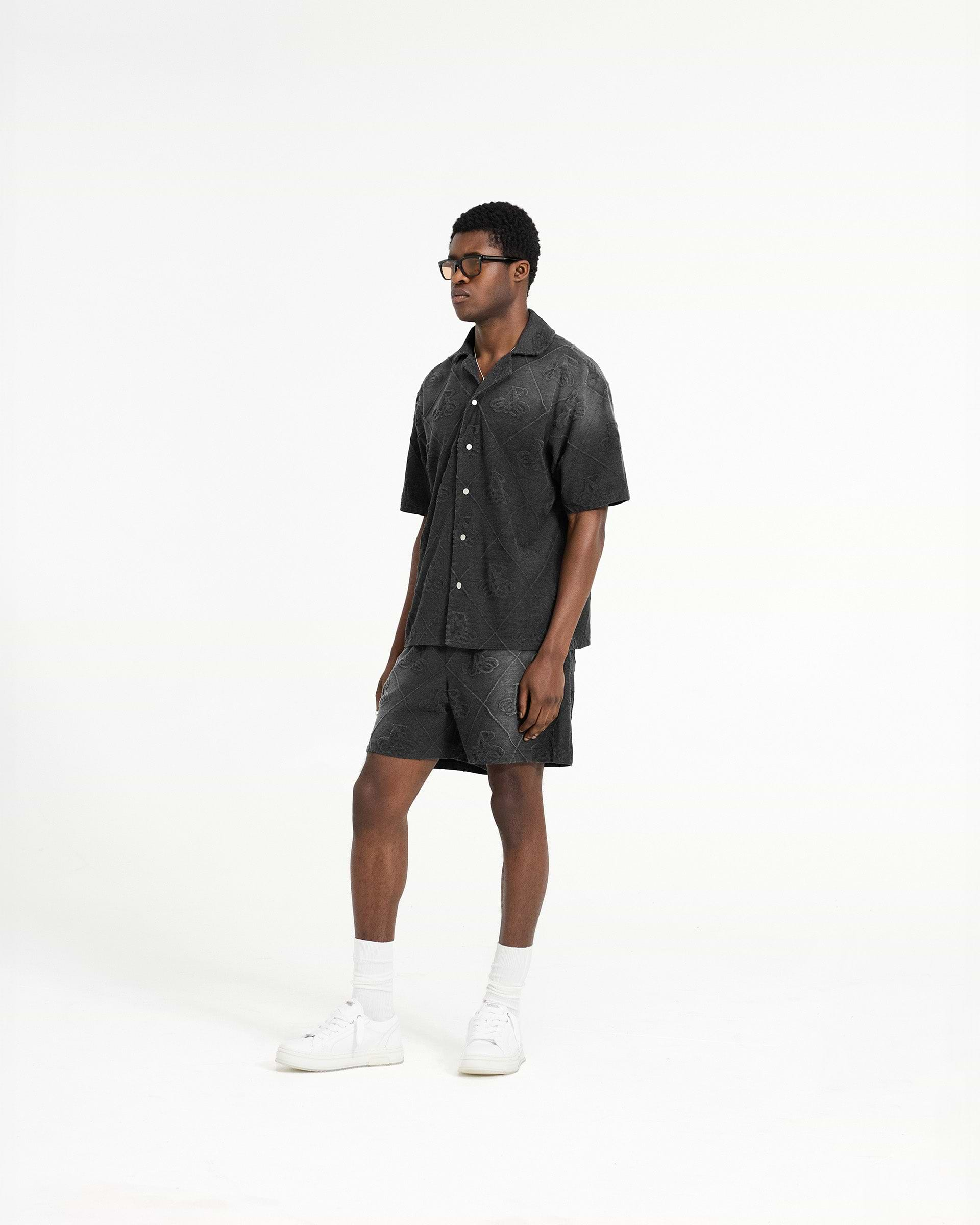 Towelling Short - Jet Black