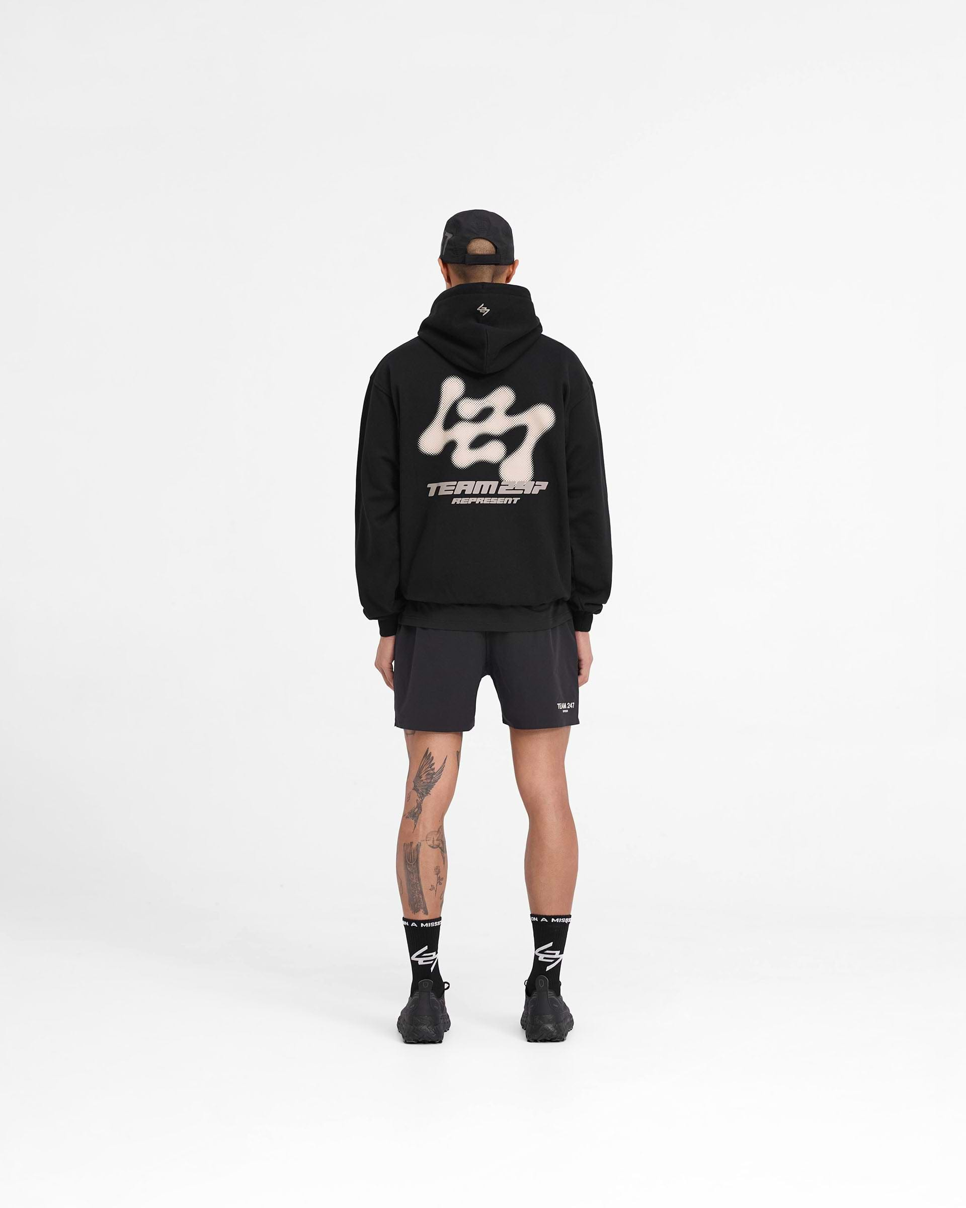 247 Future Terrains Oversized Hoodie - Black