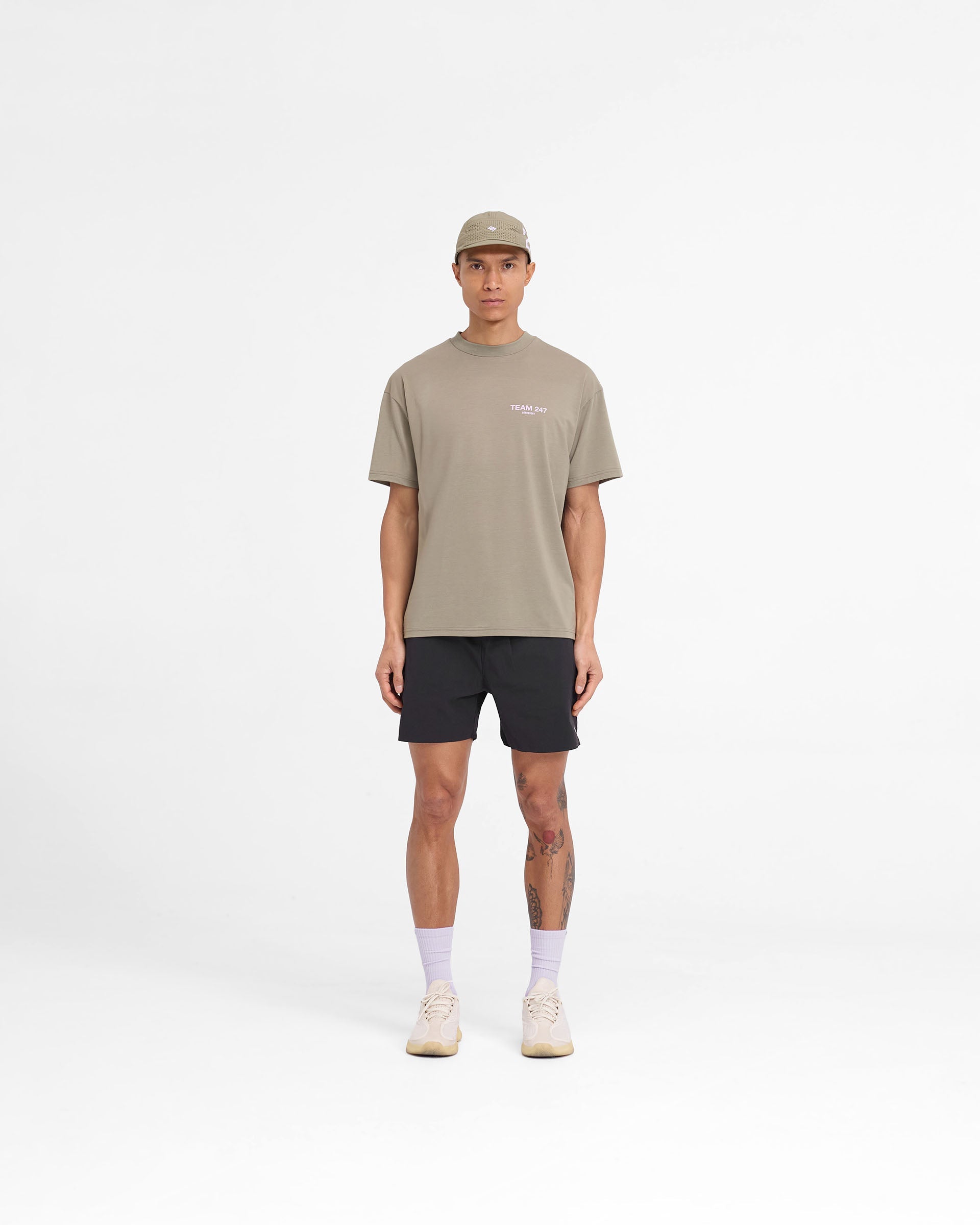 Team 247 Oversized T-Shirt - Khaki Lilac