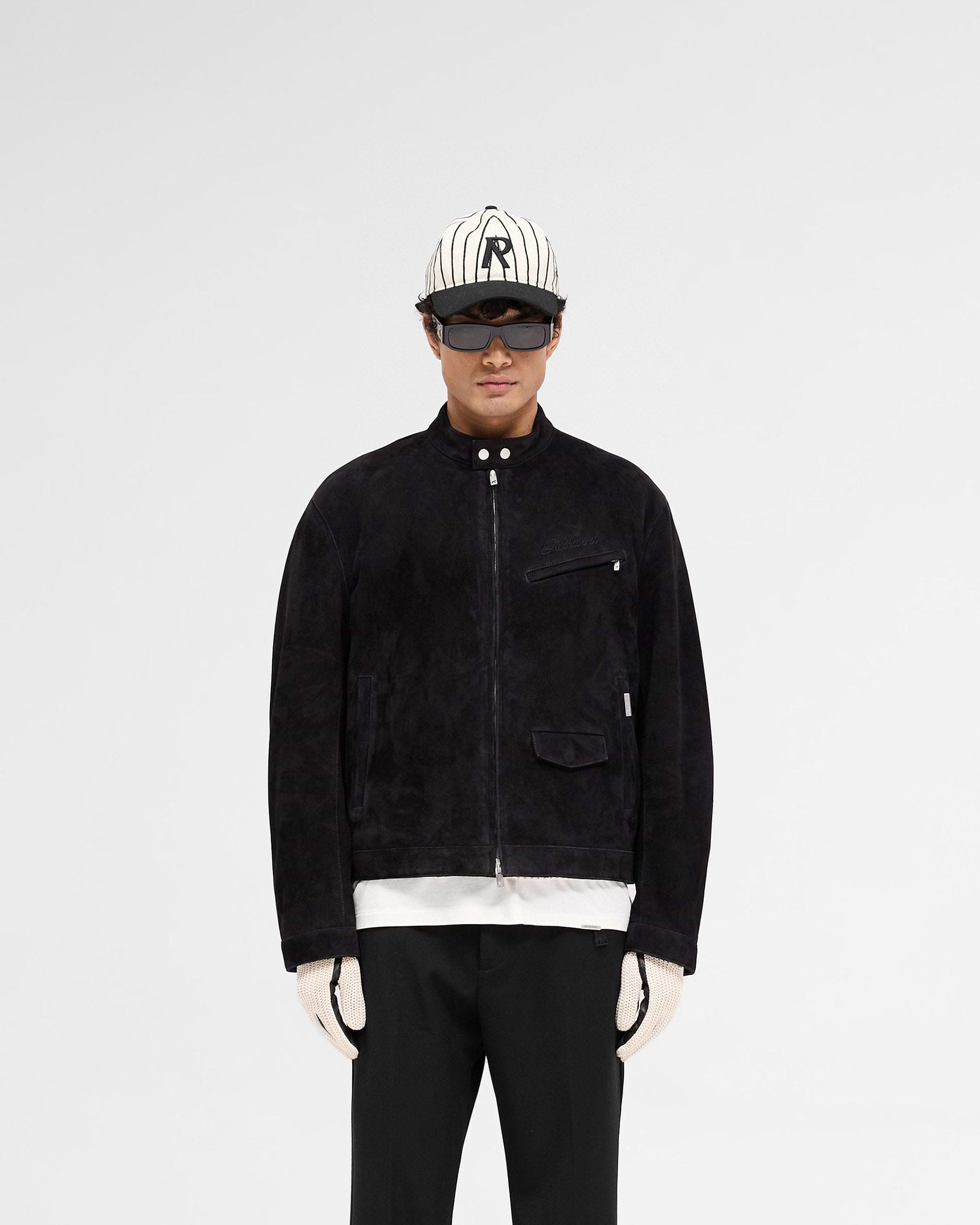 洋楽 TE: What You Represent? Overdrive Suede Jacket | Jet Black | REPRESENT