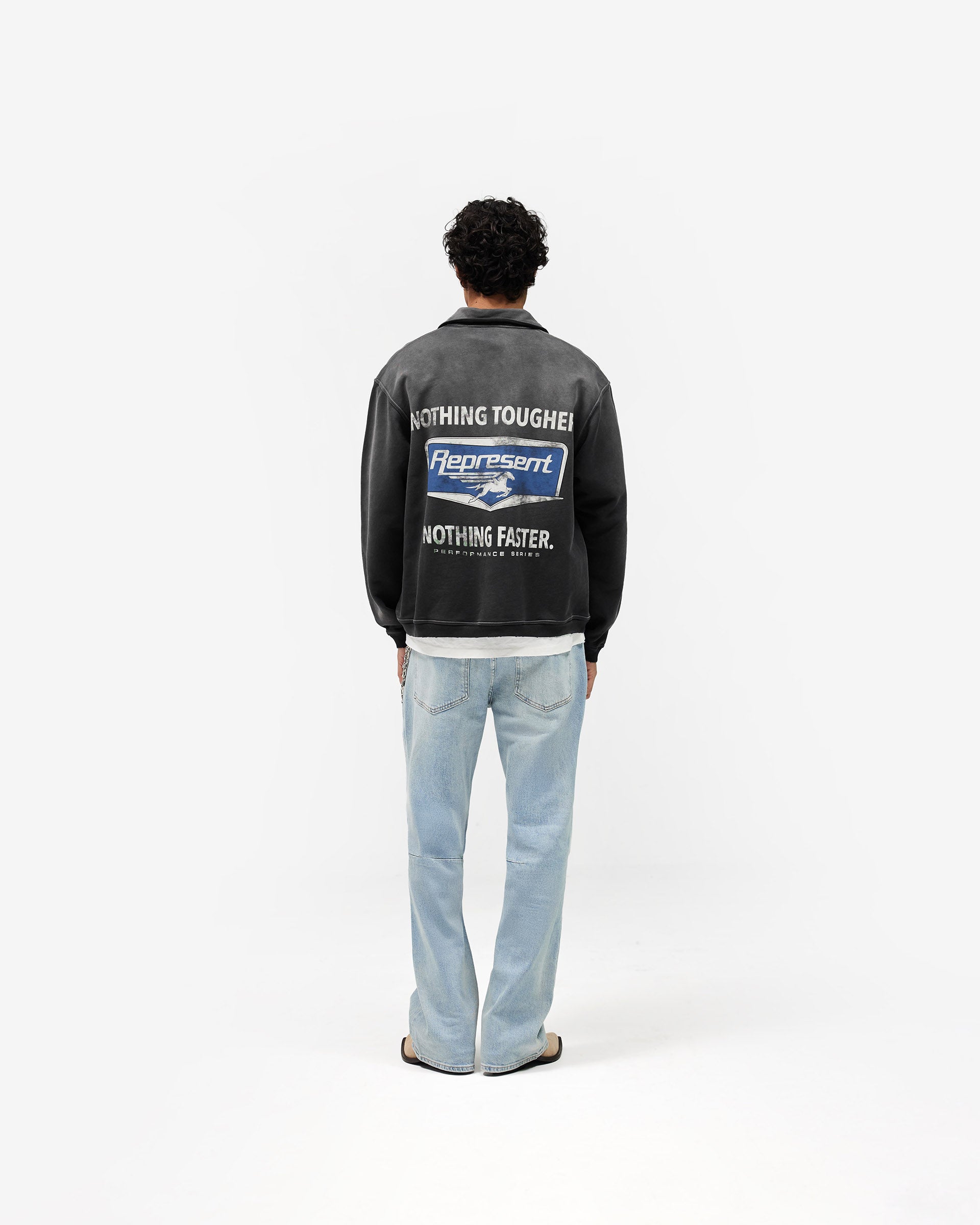 Nothing Faster Quarter Zip Sweatshirt - Stained Black