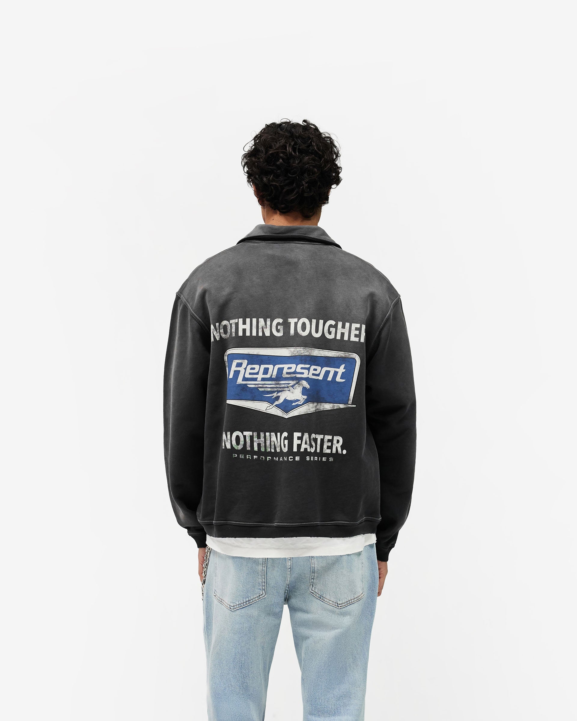 Nothing Faster Quarter Zip Sweatshirt - Stained Black