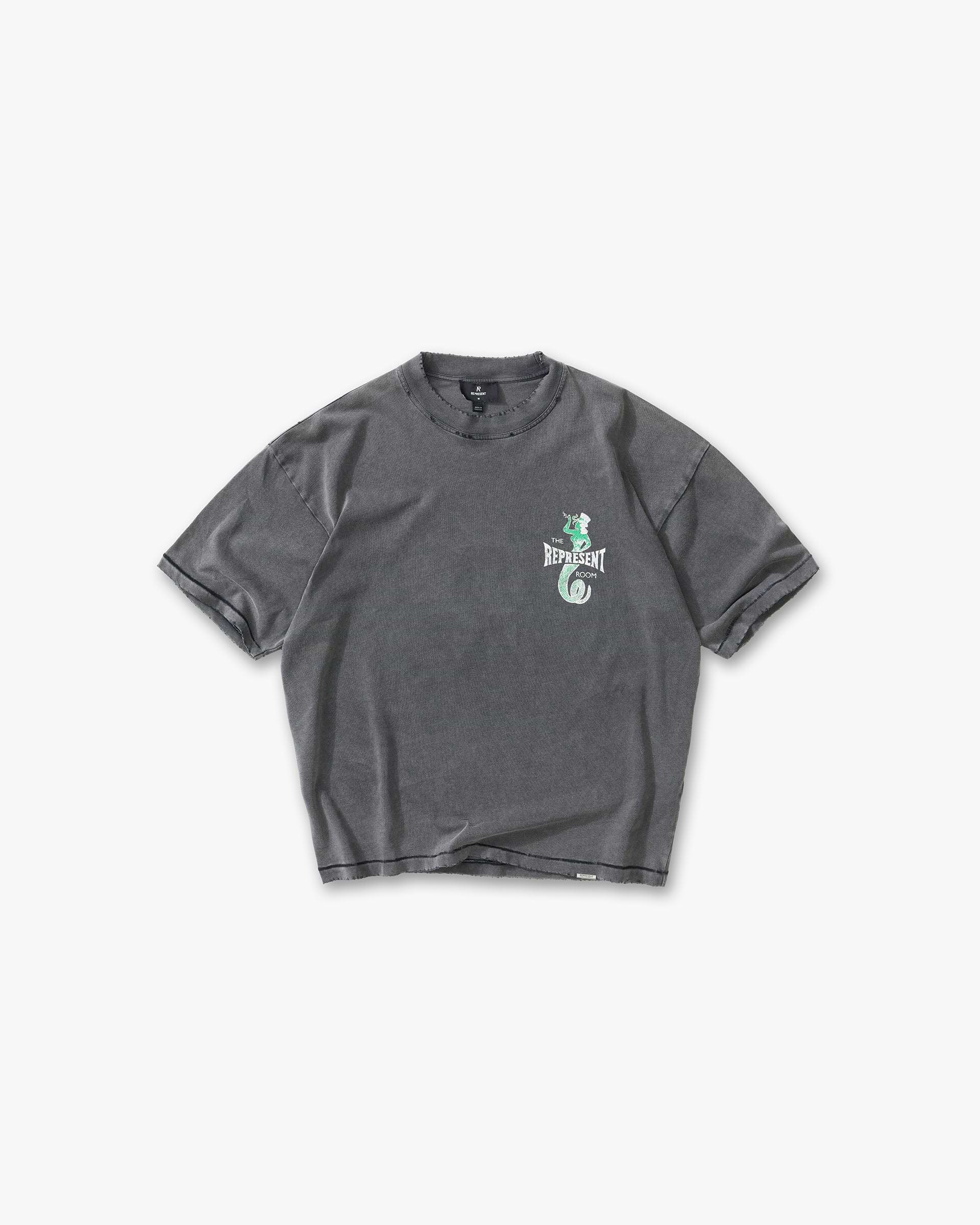 Viper Room Dice T-Shirt Vintage Grey | Oversized Cotton Tee