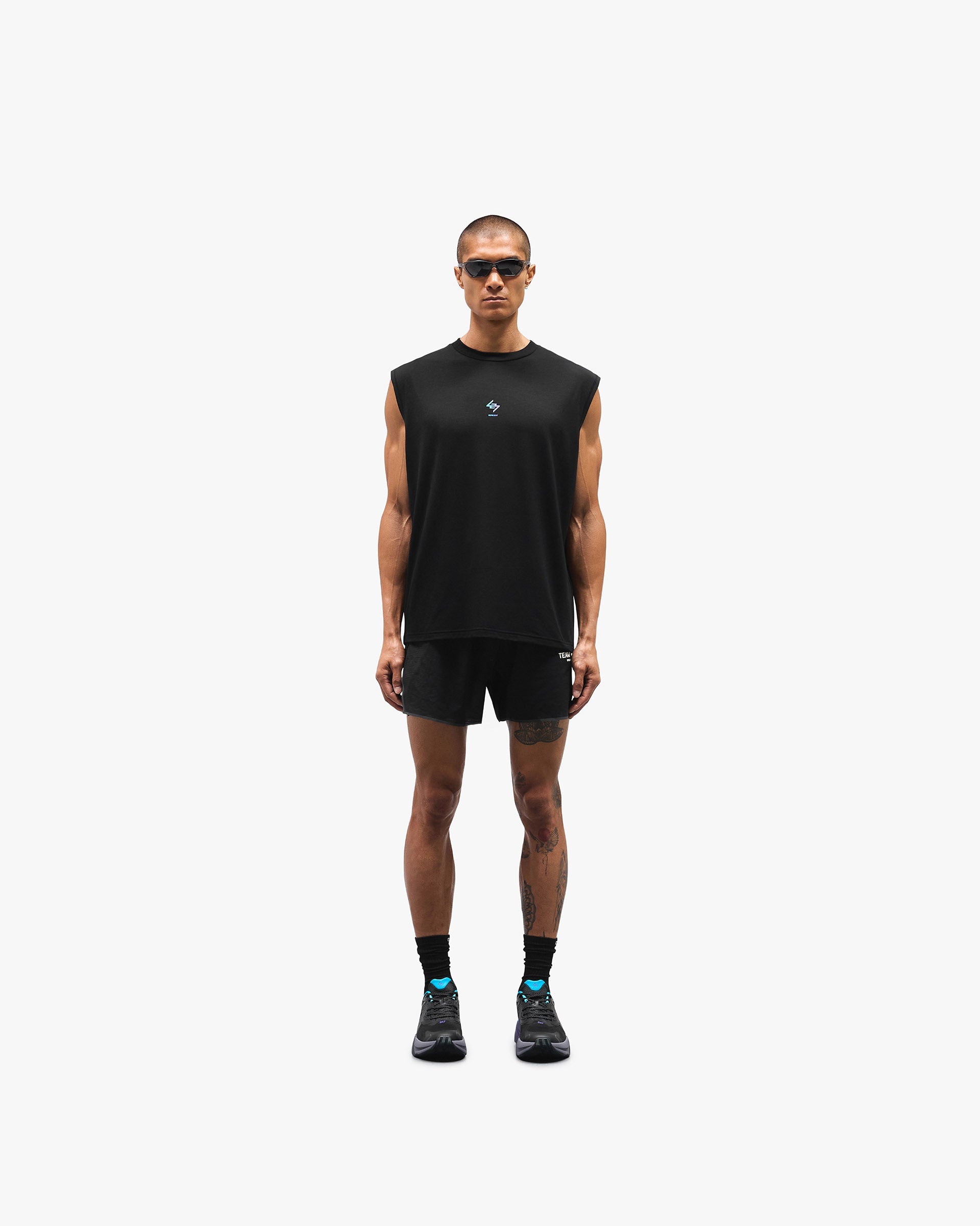 247 Oversized Tank - Purple Fade