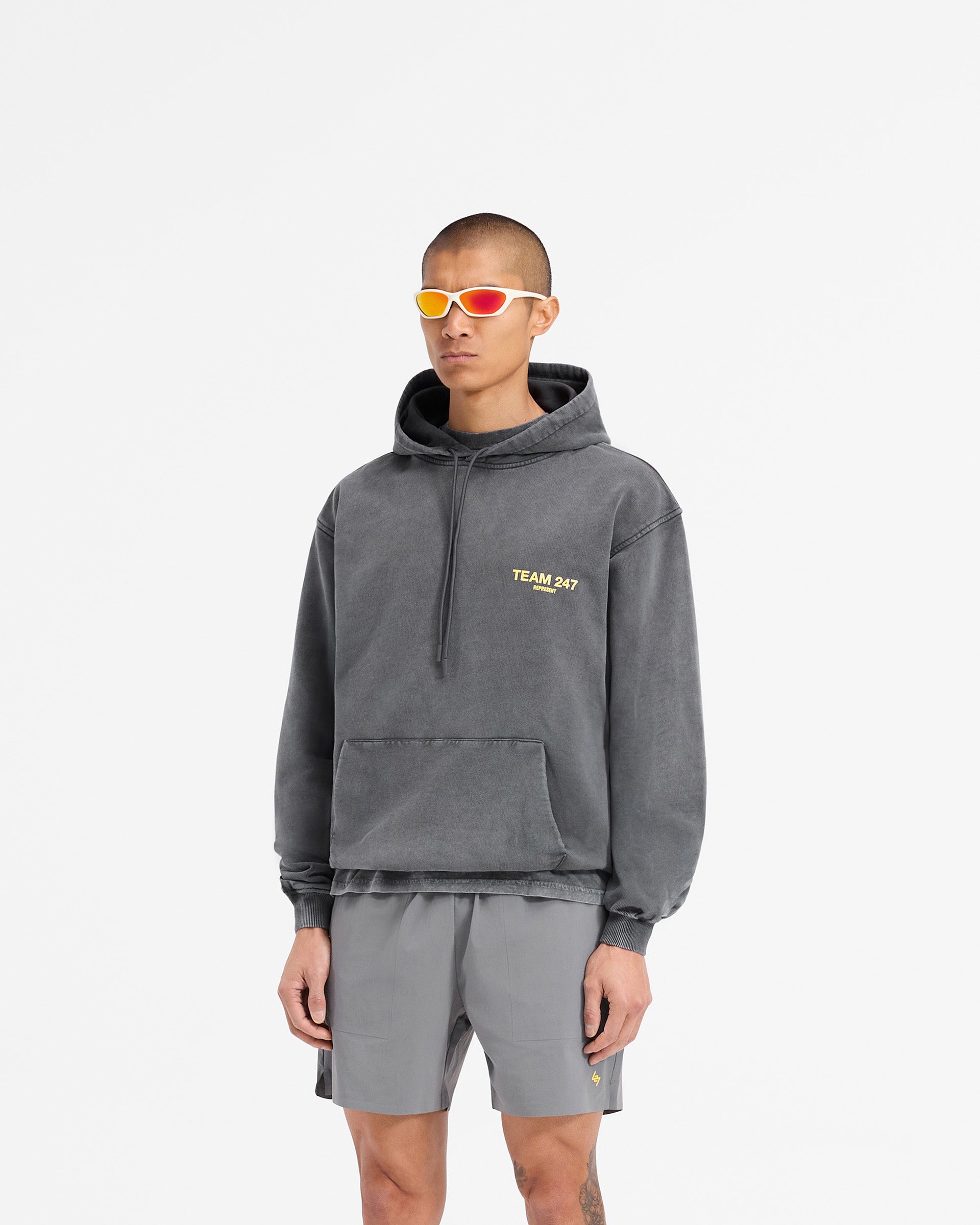 Team 247 Oversized Hoodie - Pewter Lemon