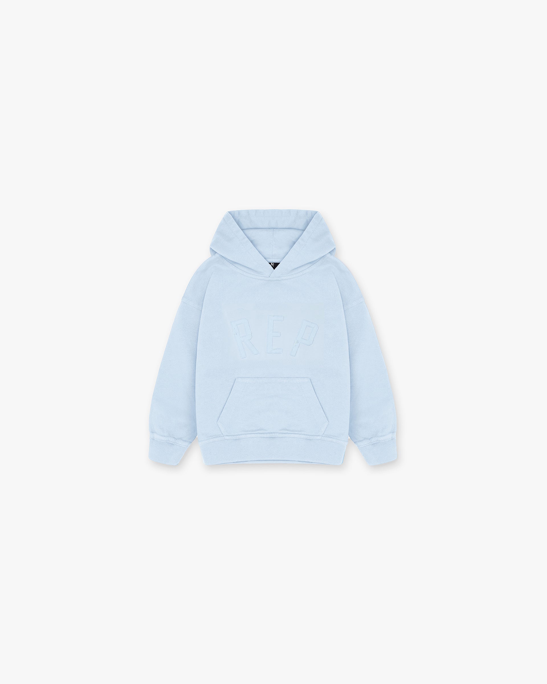 Mini Rep Applique Hoodie - Powder Blue