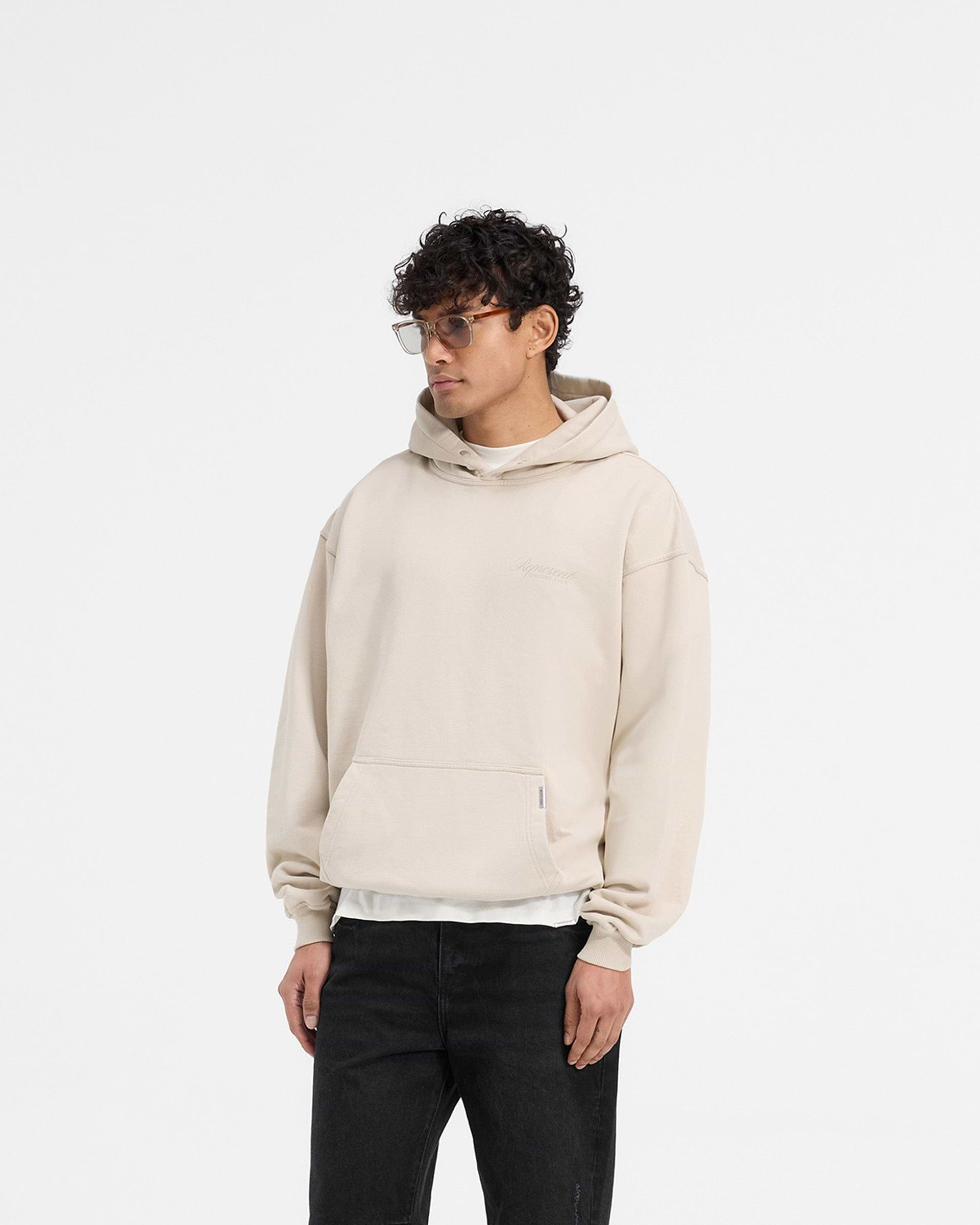 Represent X Ounass Owners Club Script Hoodie - Island Fossil