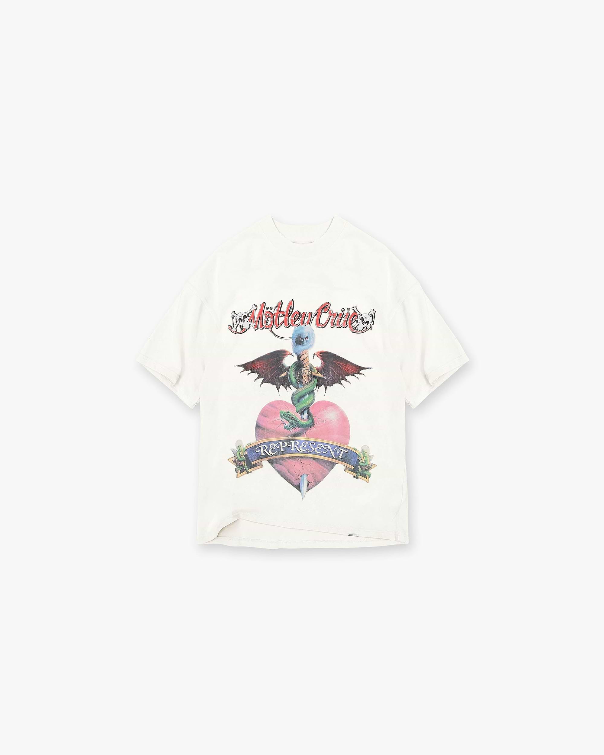 Represent x Mötley Crüe™️ Without You T-Shirt | Flat White T-Shirts SS23 Other | Represent Clo