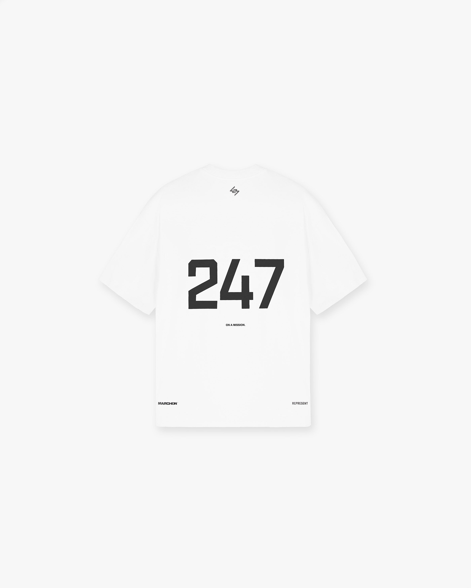 White Oversized Gym Top | 247 x Marchon | Represent Clo