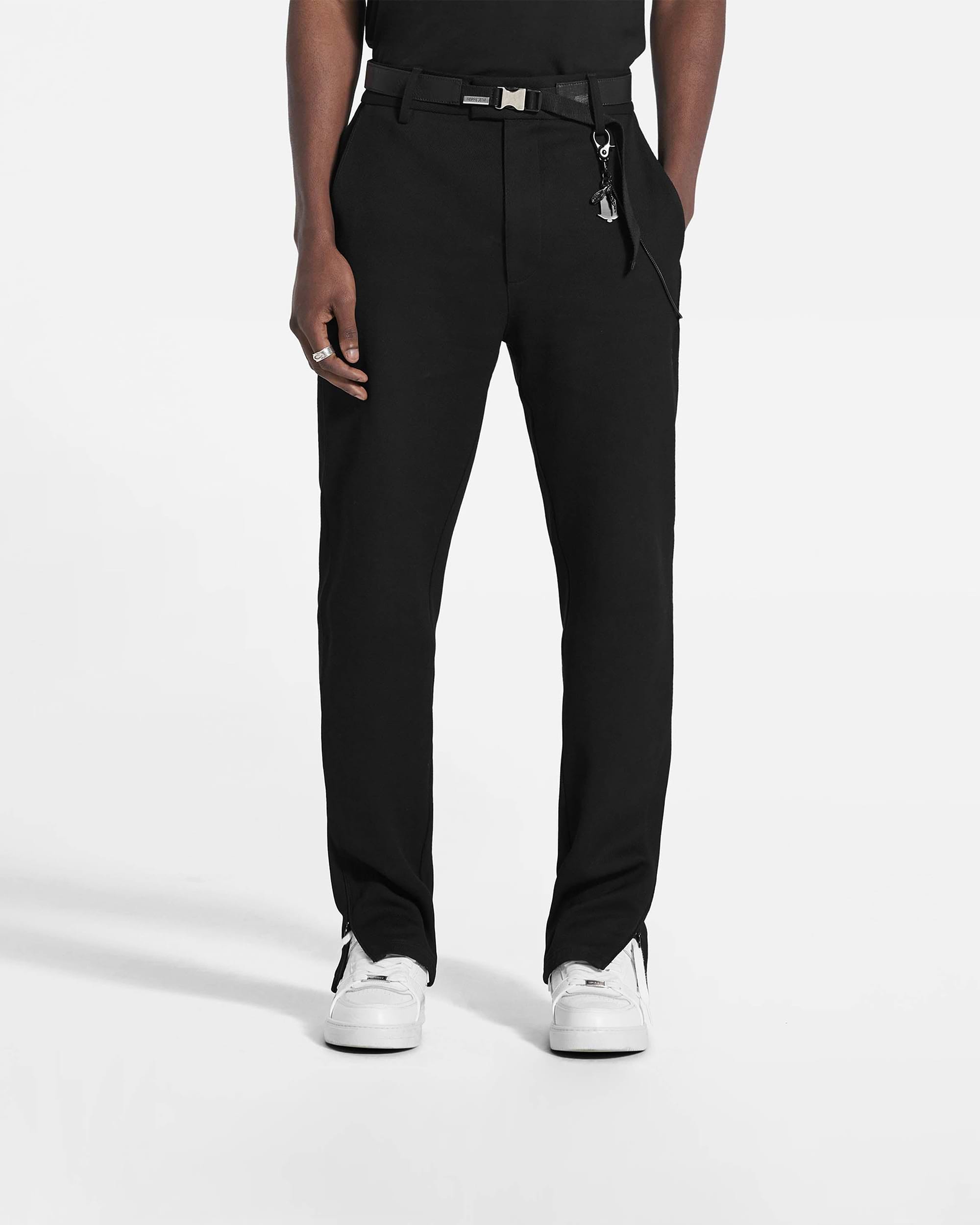 Split Pant Fixed Waistband - Black
