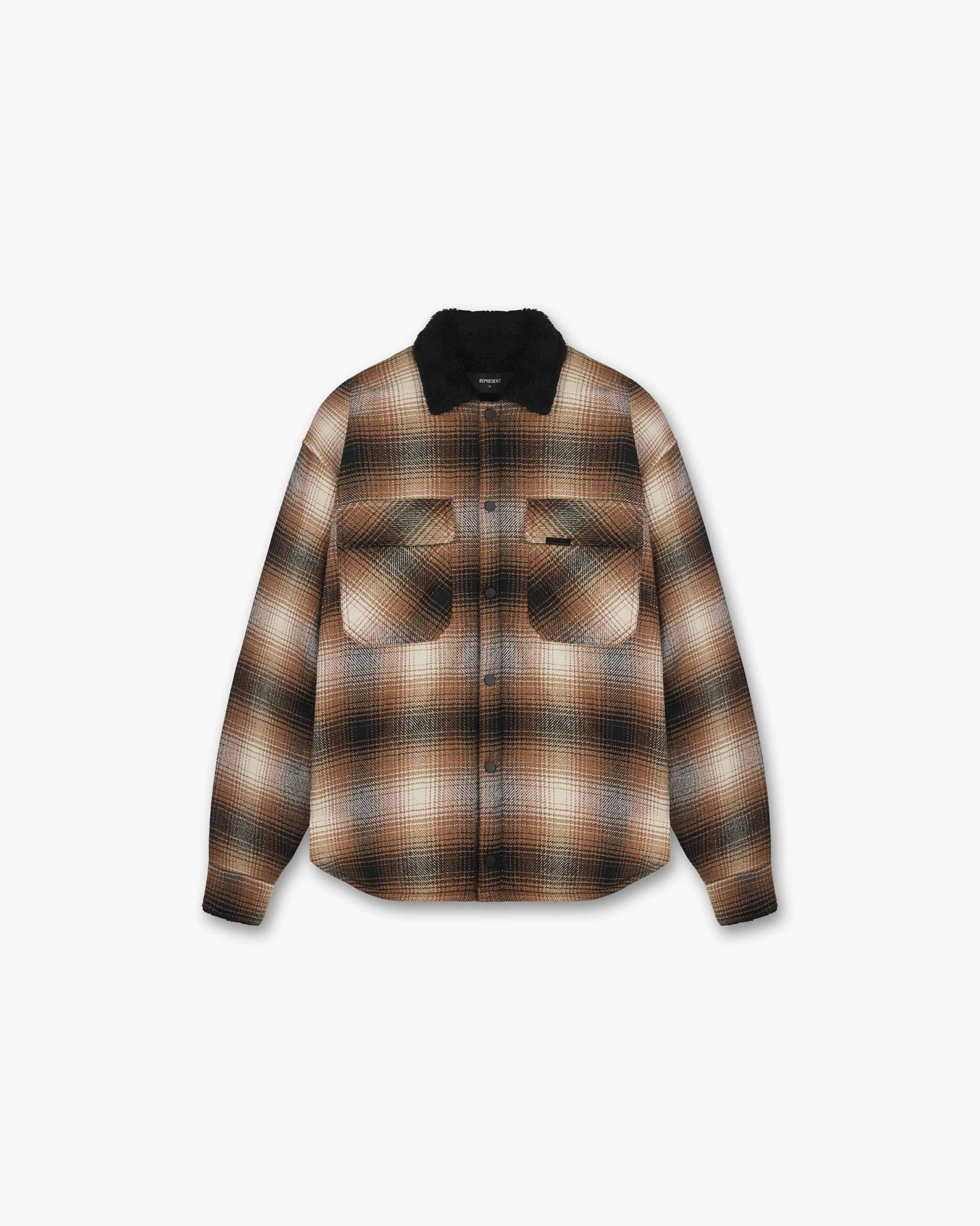 Sherpa Shirt | Brown Shirting PRE-SS21 | Represent Clo