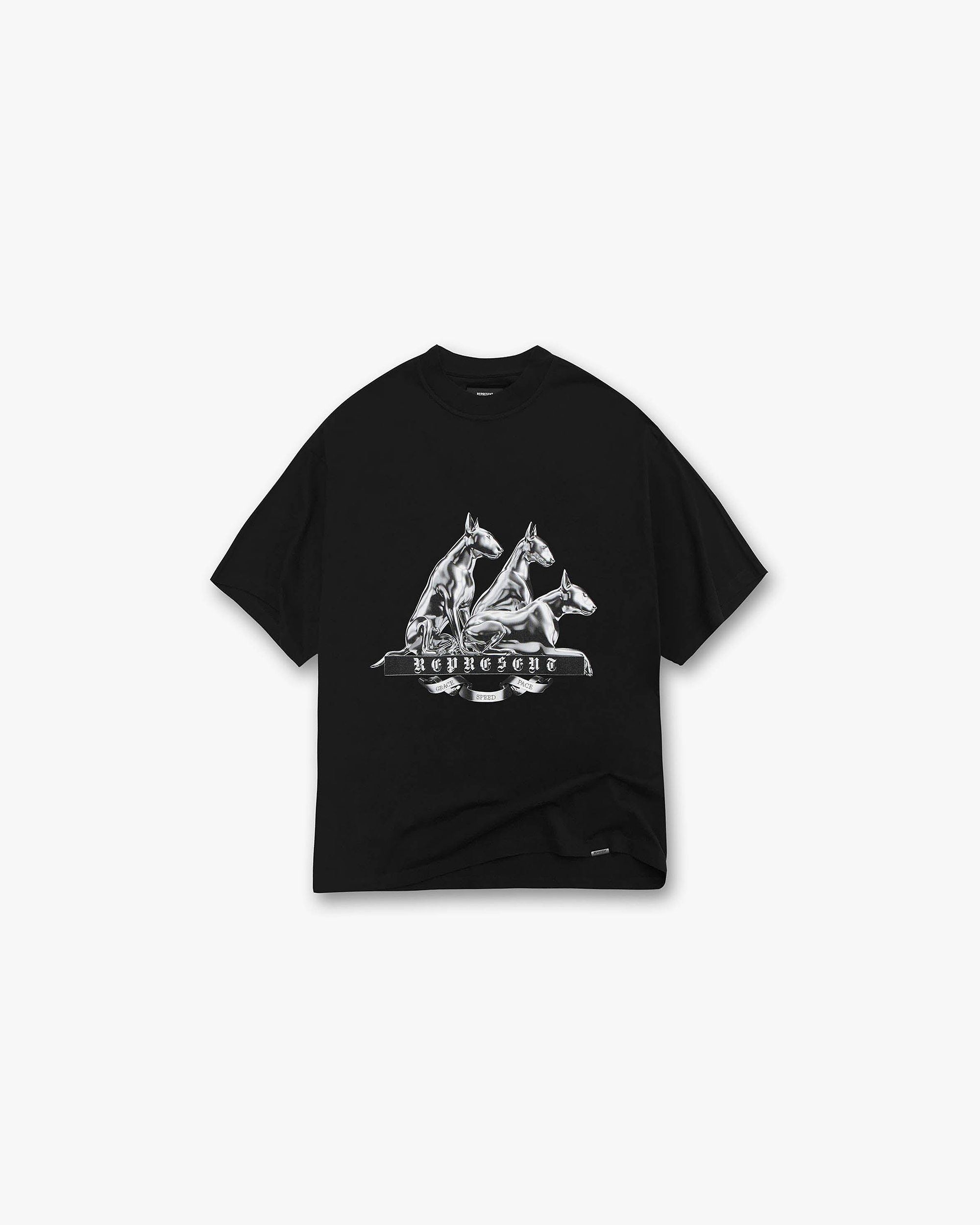 Bullterrier T-Shirt | Jet Black | Represent Clo
