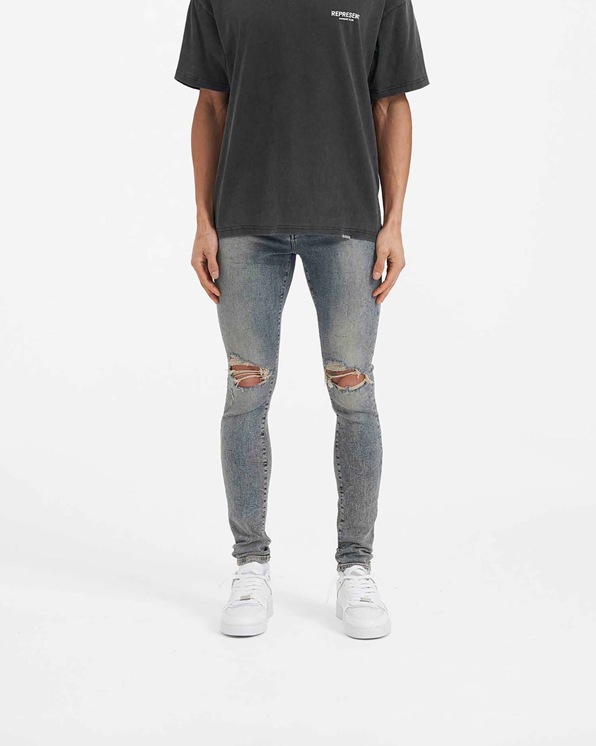 Destroyer Jeans | Blue Cream | Represent Clo