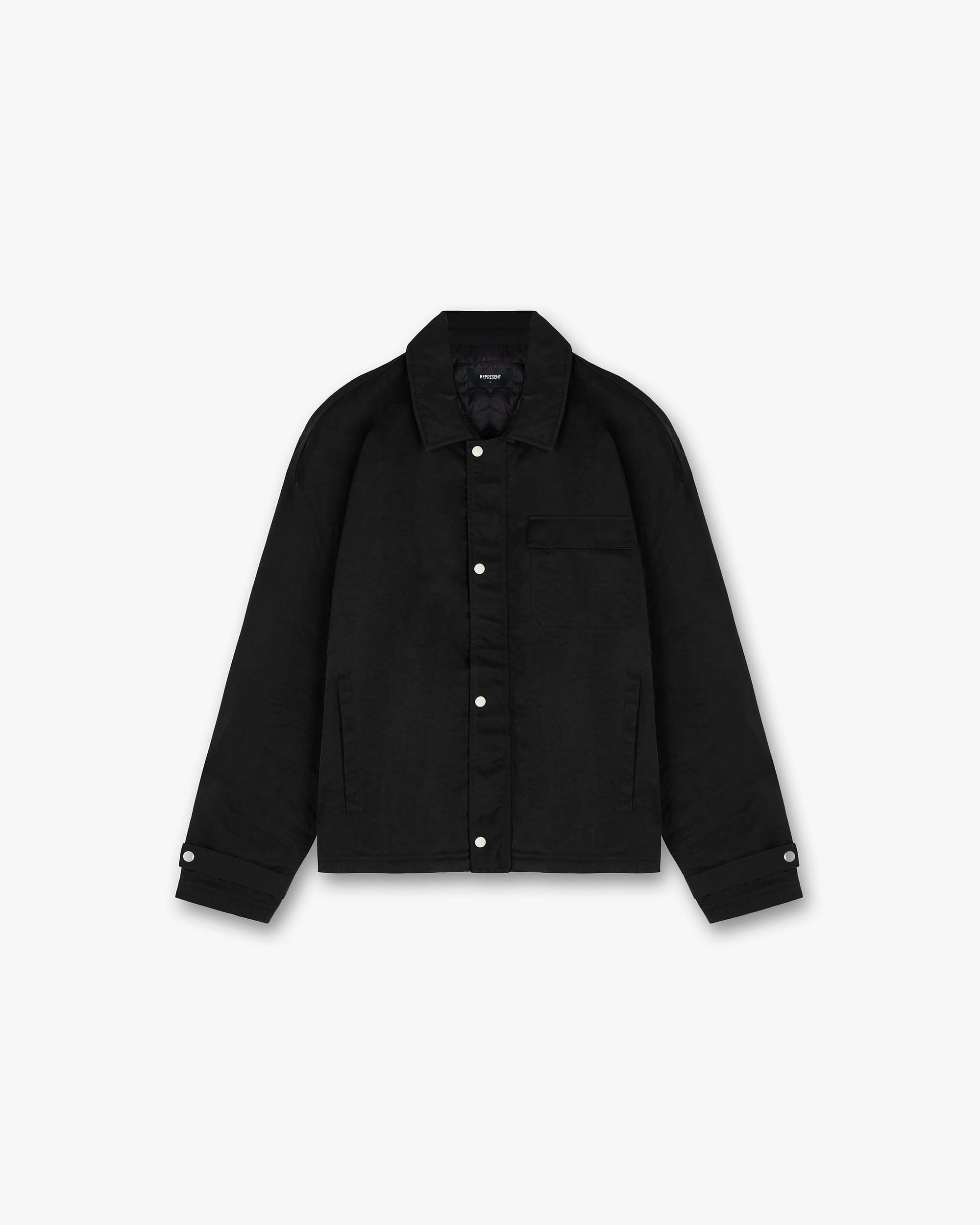 Nylon Smart Jacket | Black Outerwear FW23 | Represent Clo