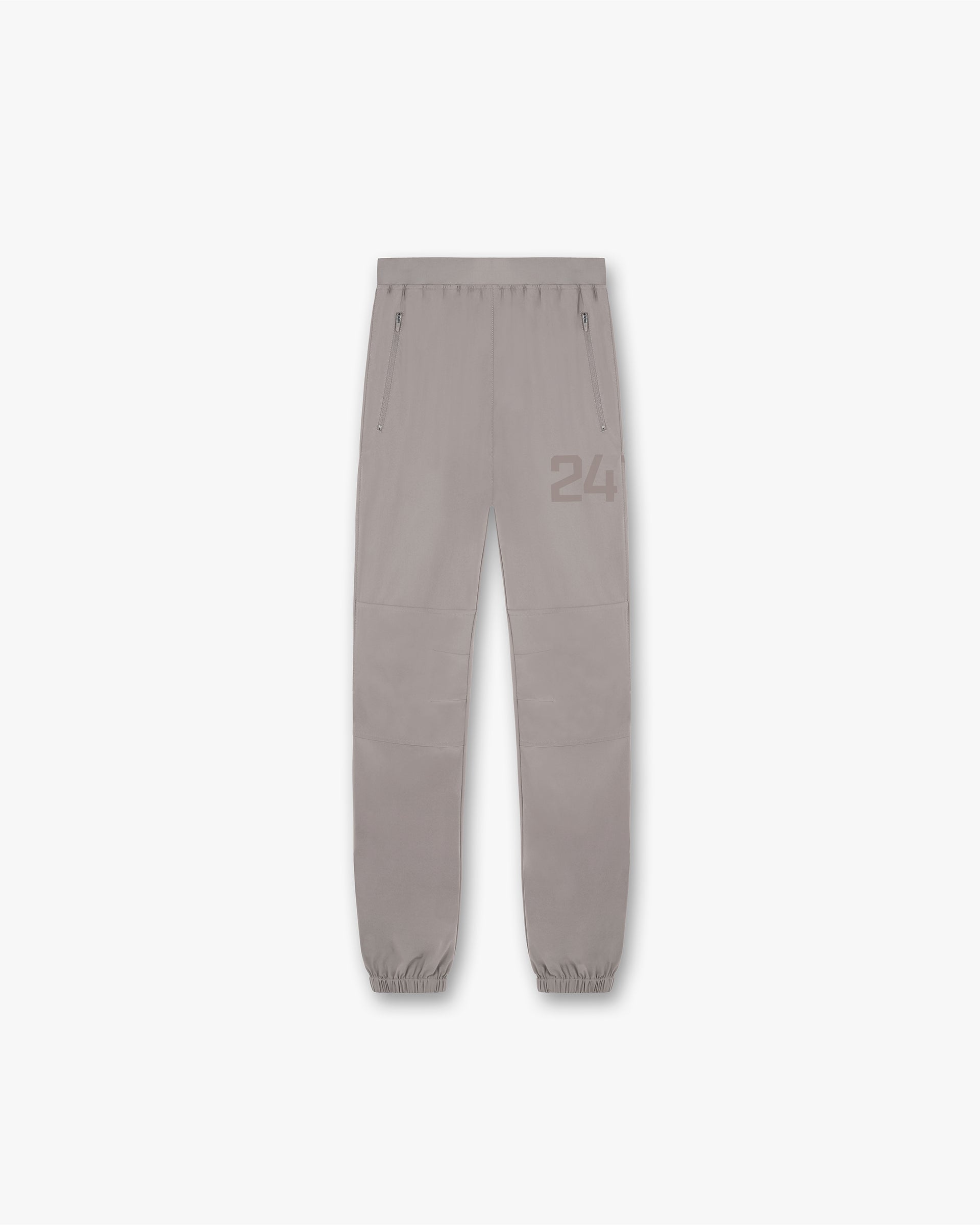 Front product image of kids grey sweatpants on a plain white background | 247 Training Pant in Cinder | Sweatpants with elasticated waistband and cuffs | 247 Pants | Represent Clo