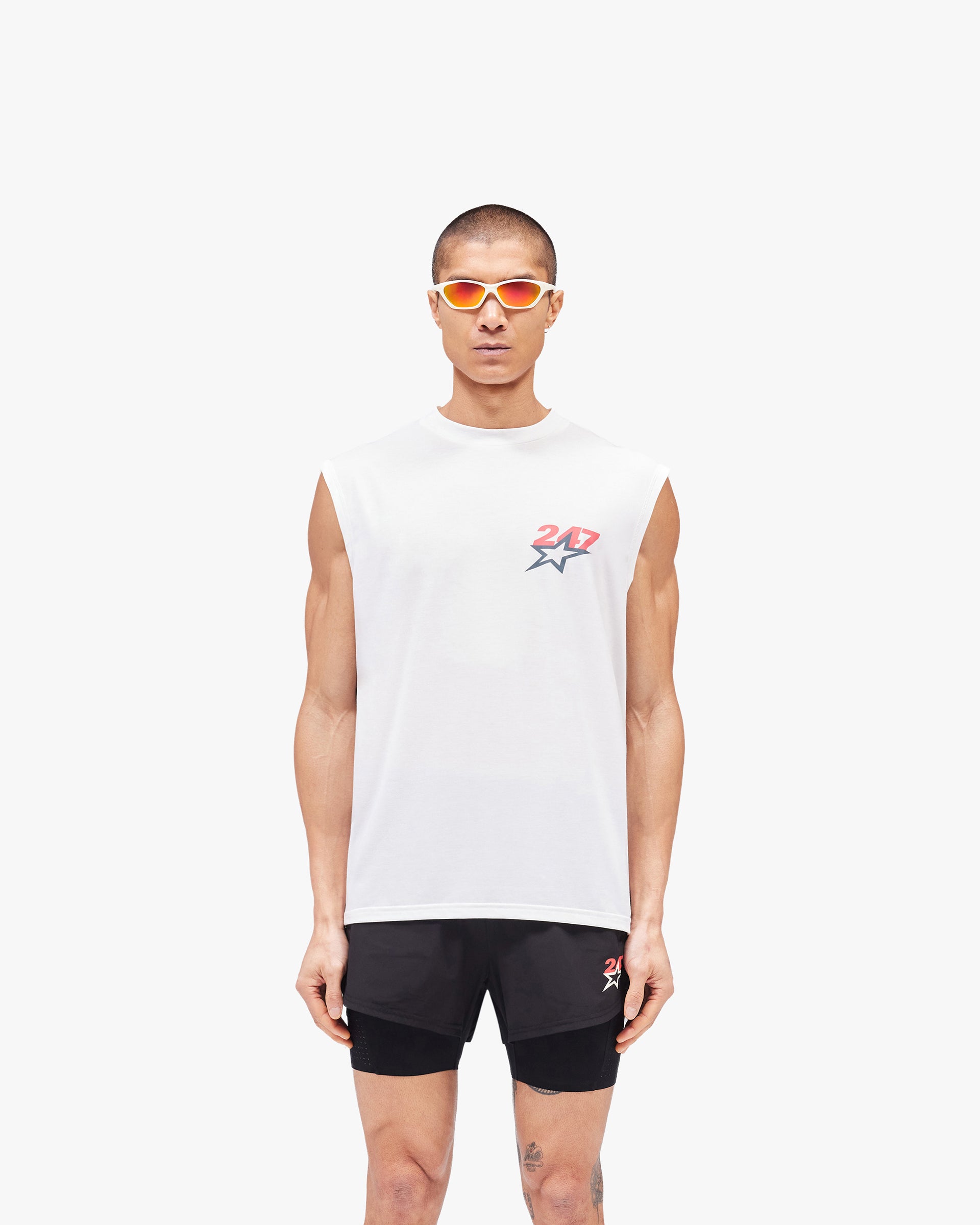 Team 247 Star Tank - Flat White