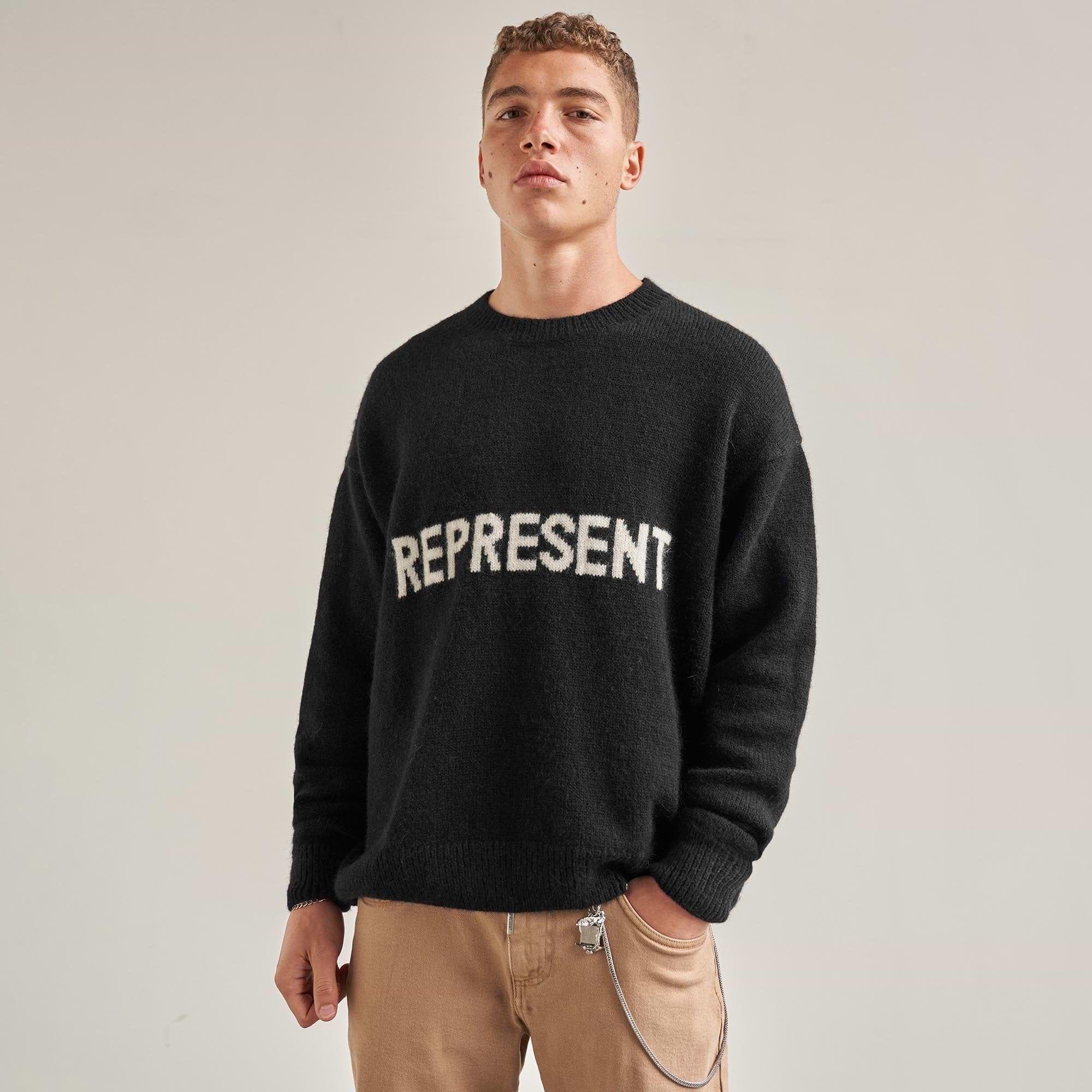 Logo Knit Sweater - Black
