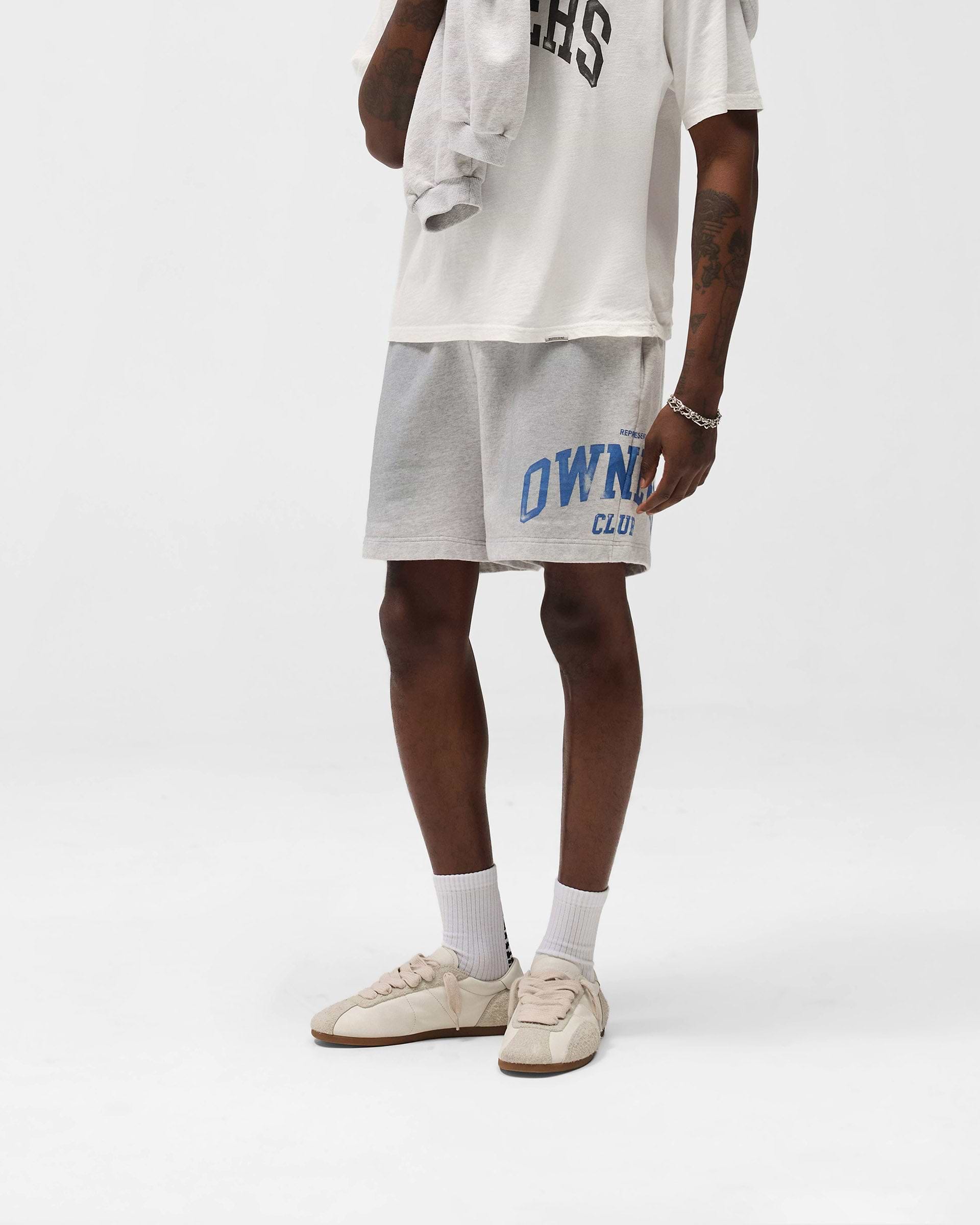 Represent Owners Club Shorts - Sprayed Ice Grey Marl