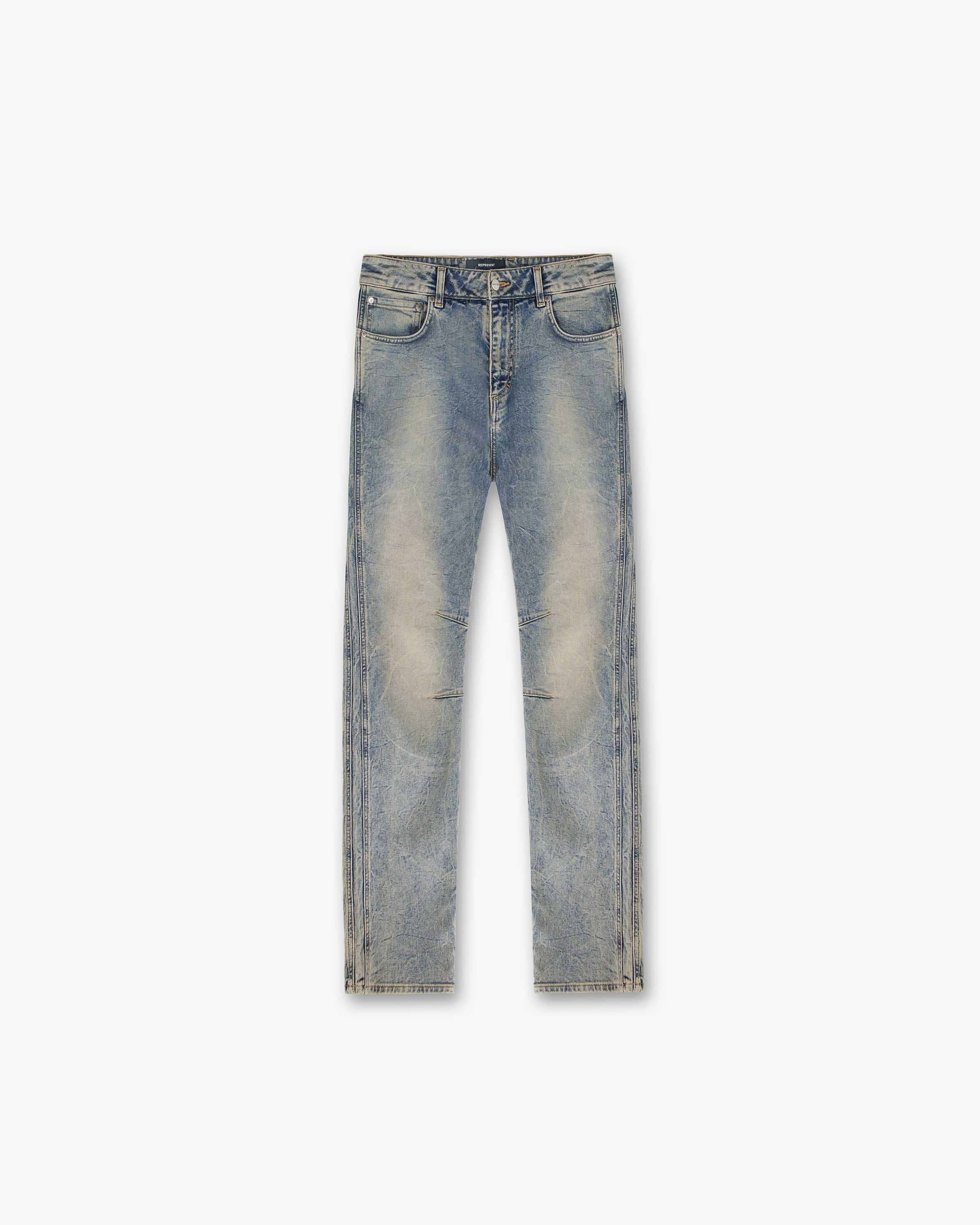 Straight Leg Jeans | Blue Cream | Represent Clo