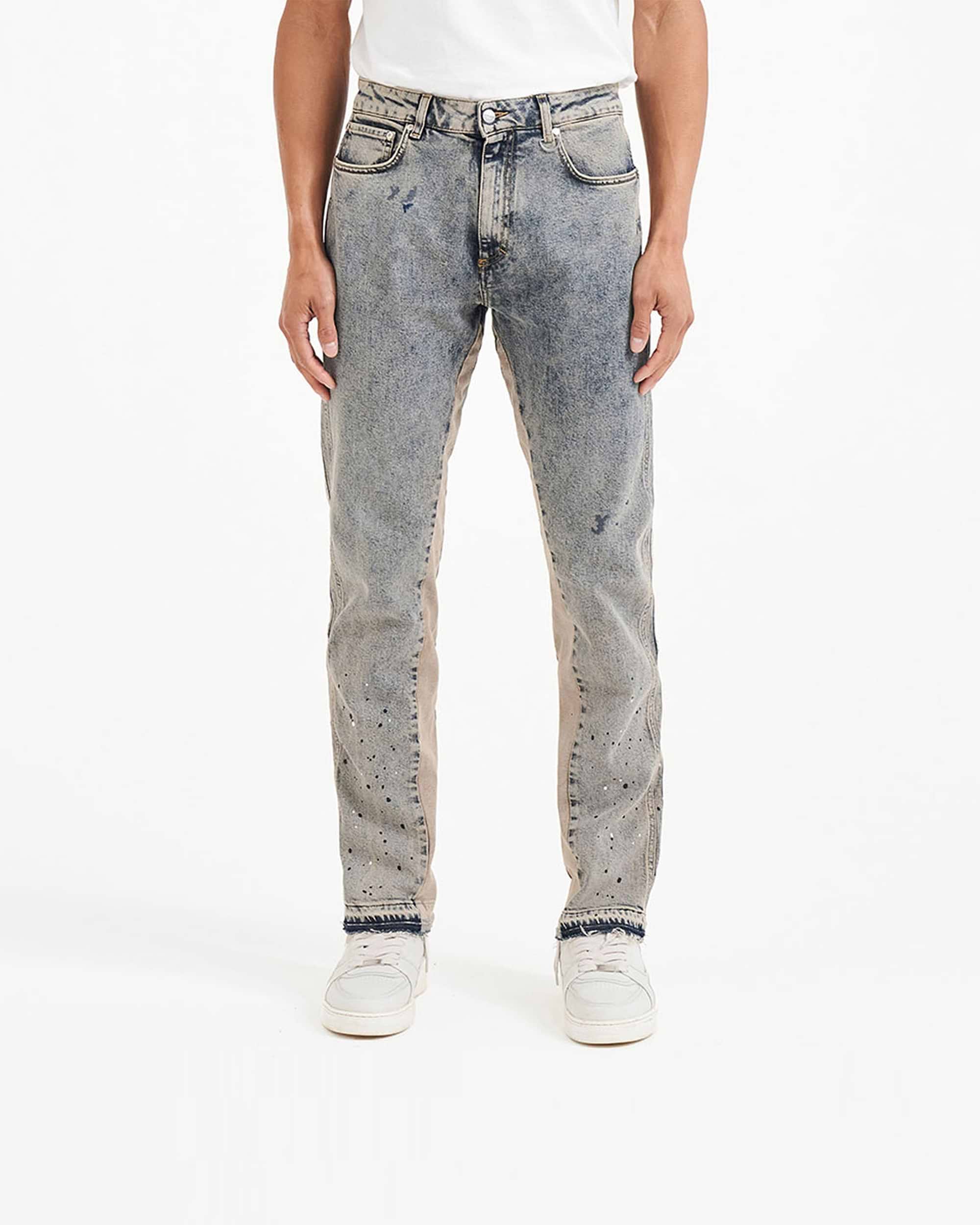 Straight Leg Denim - Dust Blue