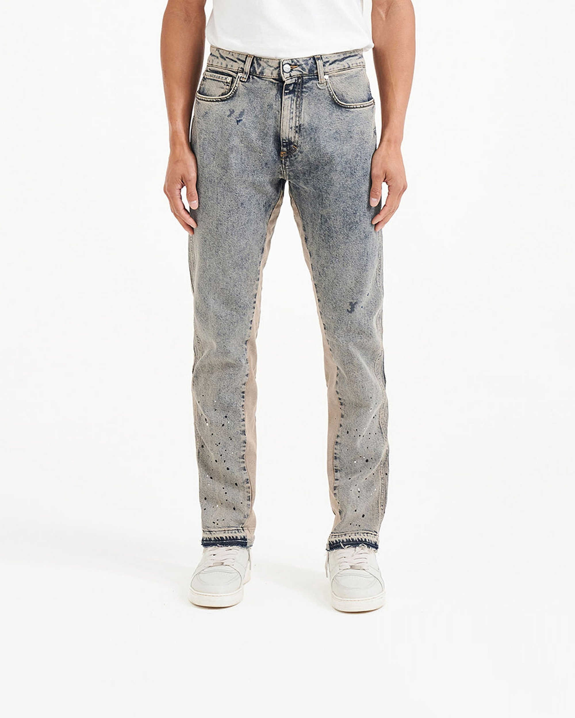 Straight Leg Denim - Dust Blue