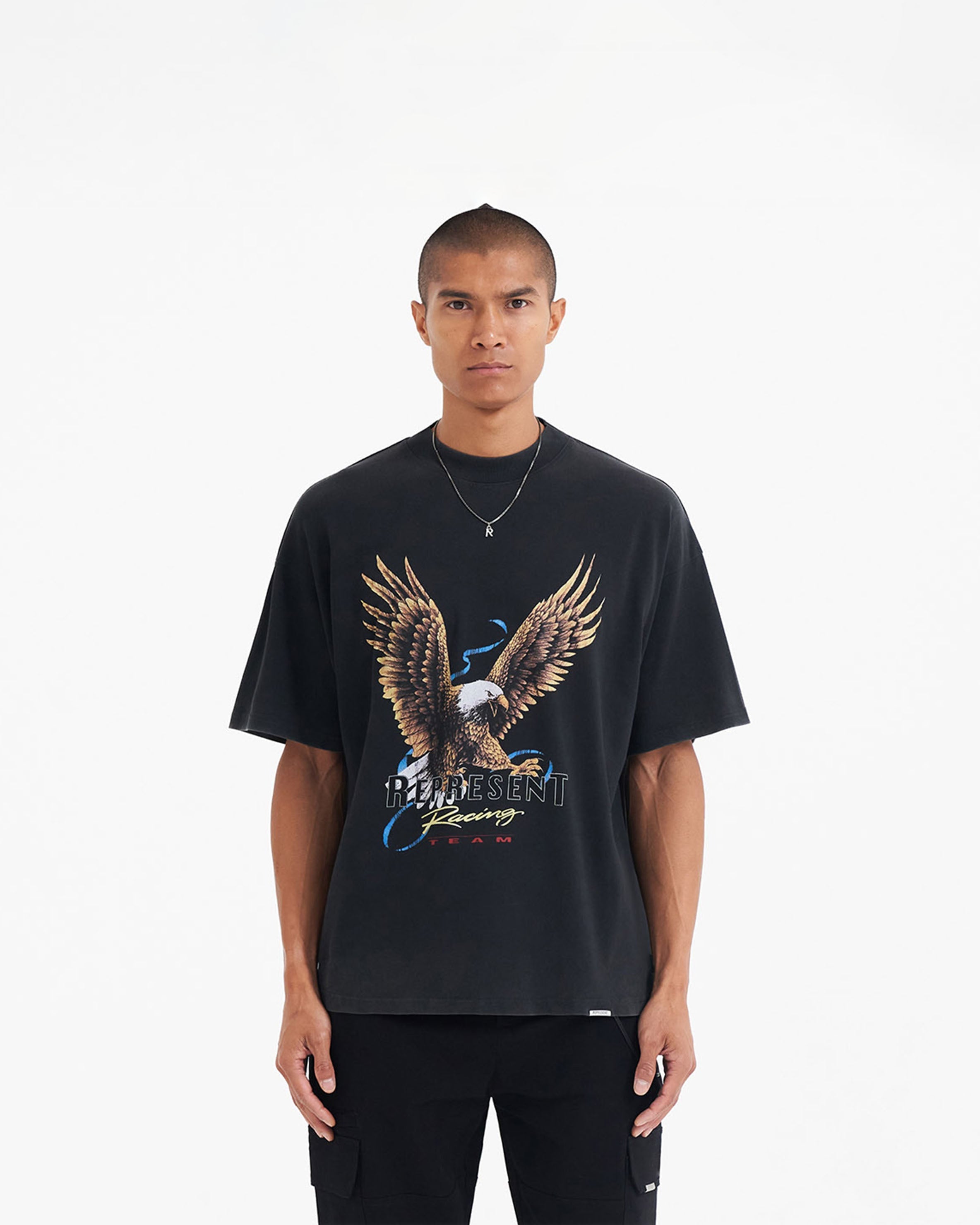 Racing Team Eagle T-Shirt - Vintage Black