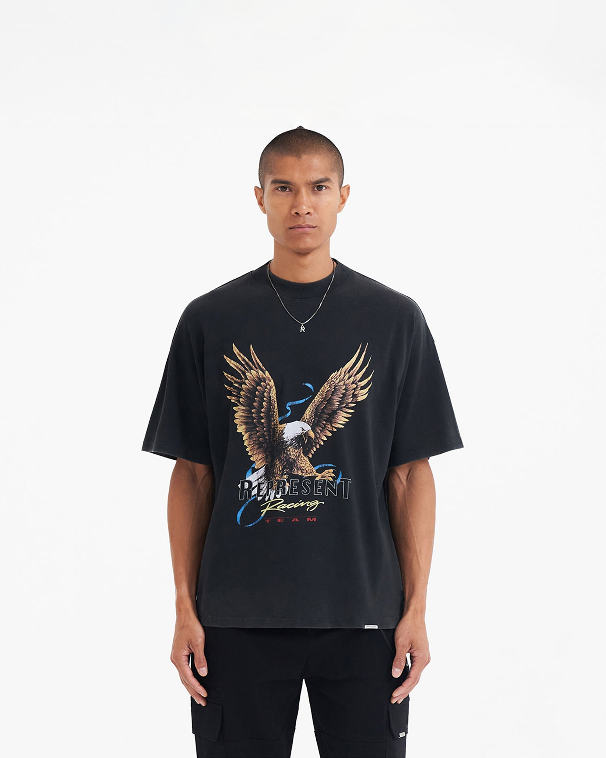Racing Team Eagle T-Shirt - Vintage Black