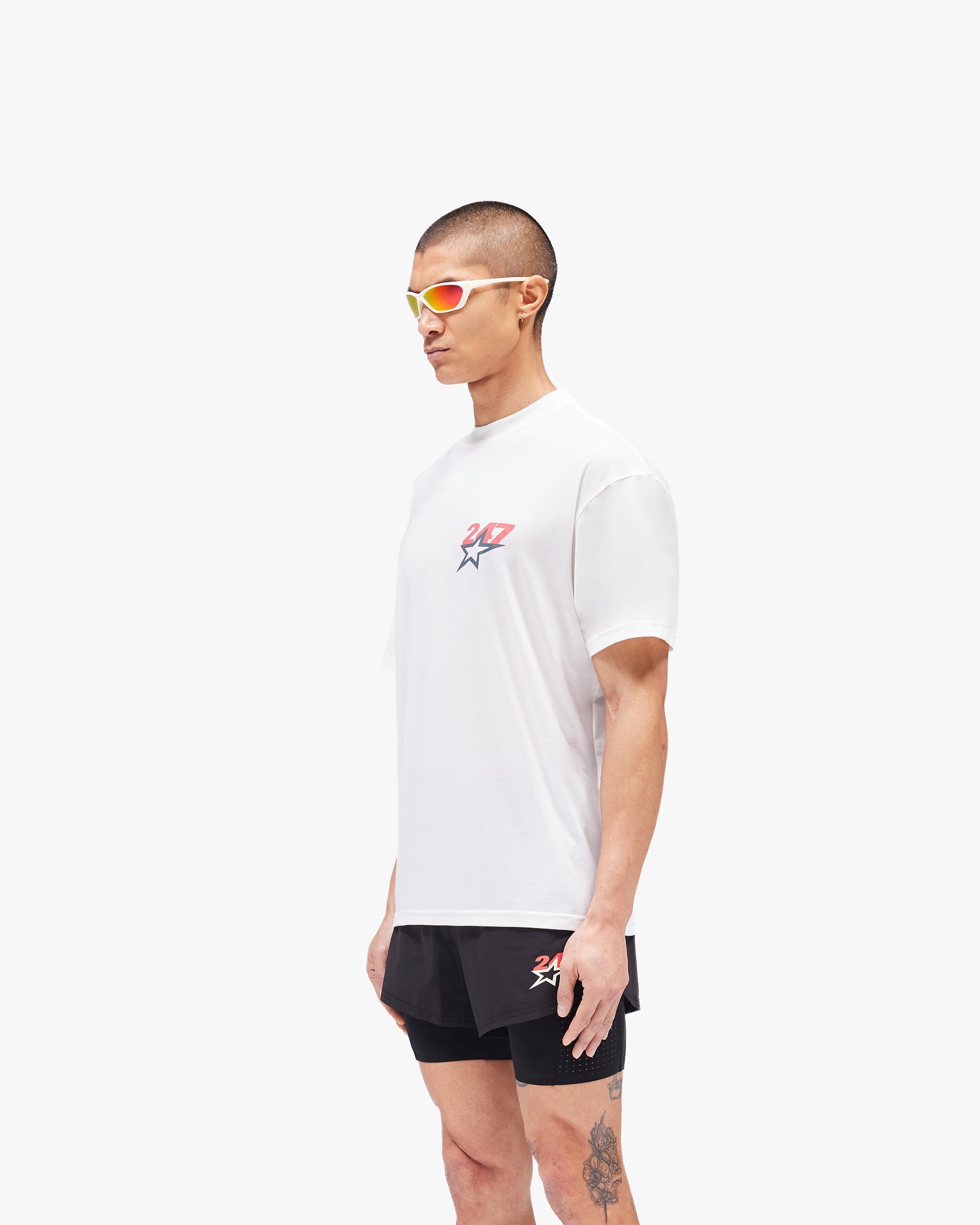 Team 247 Star Oversized T-Shirt - Flat White