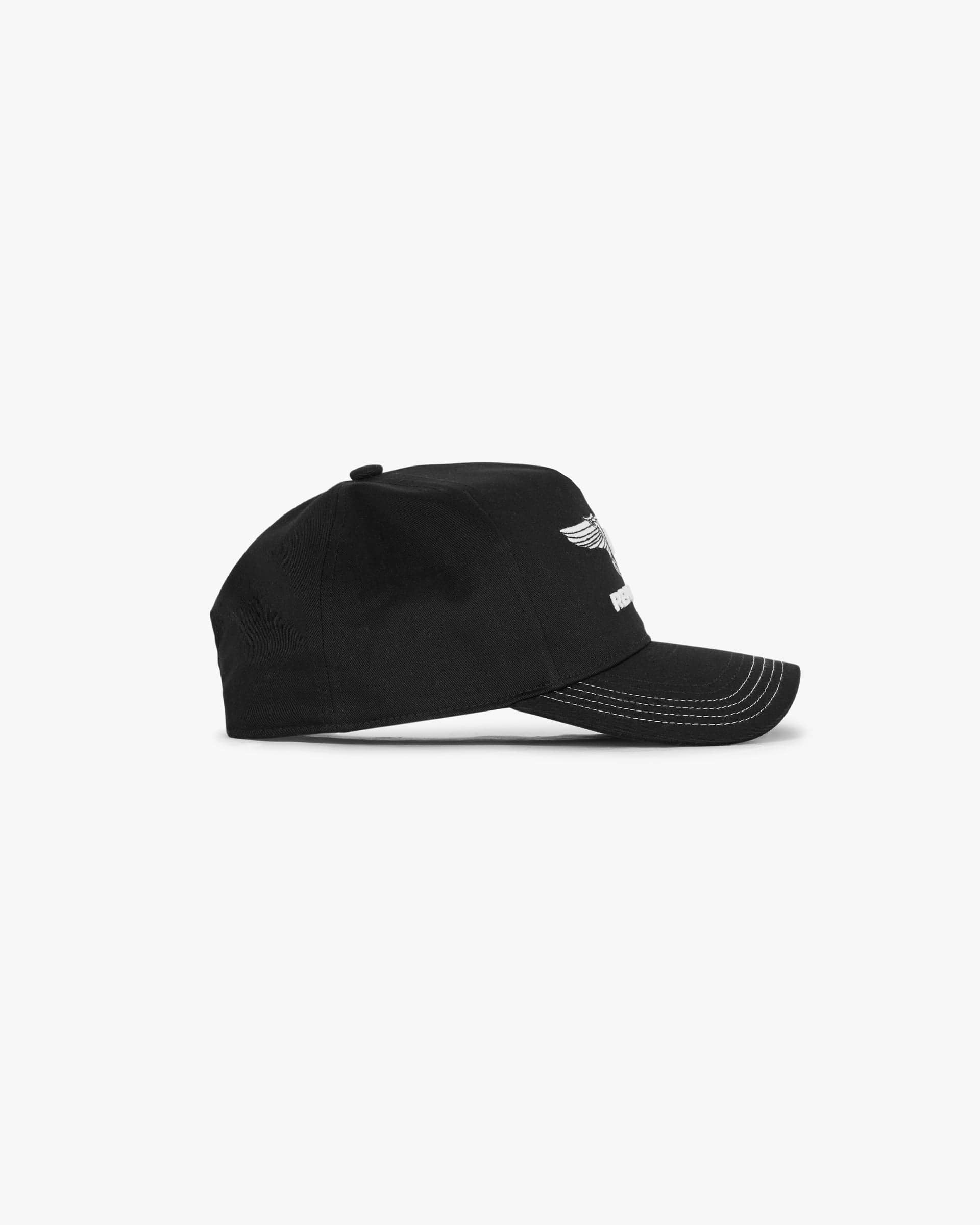 Jet Black Crest Cap Snapback Twill | Accessories | REPRESENT