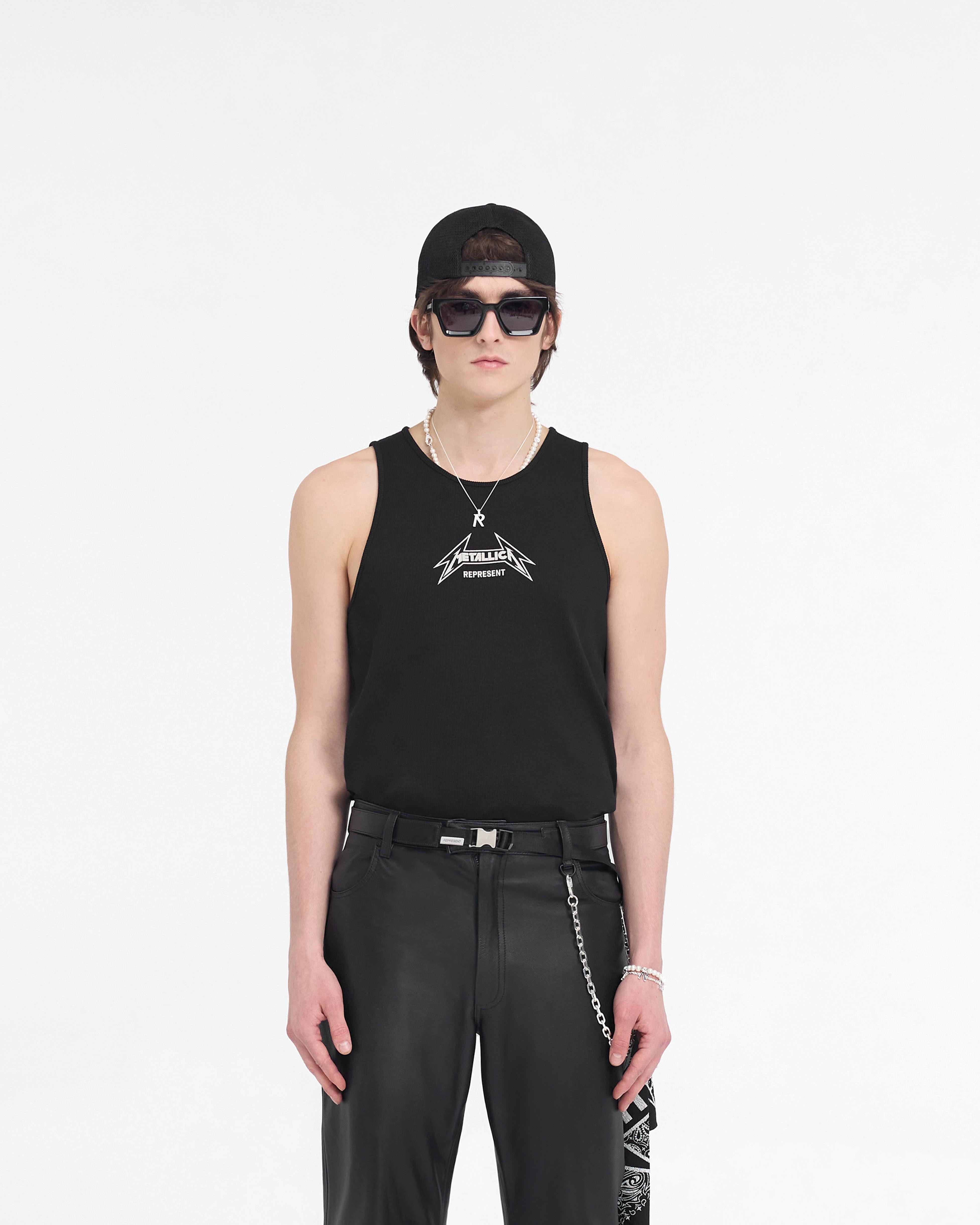 Represent X Metallica Local Crew Vest - Jet Black