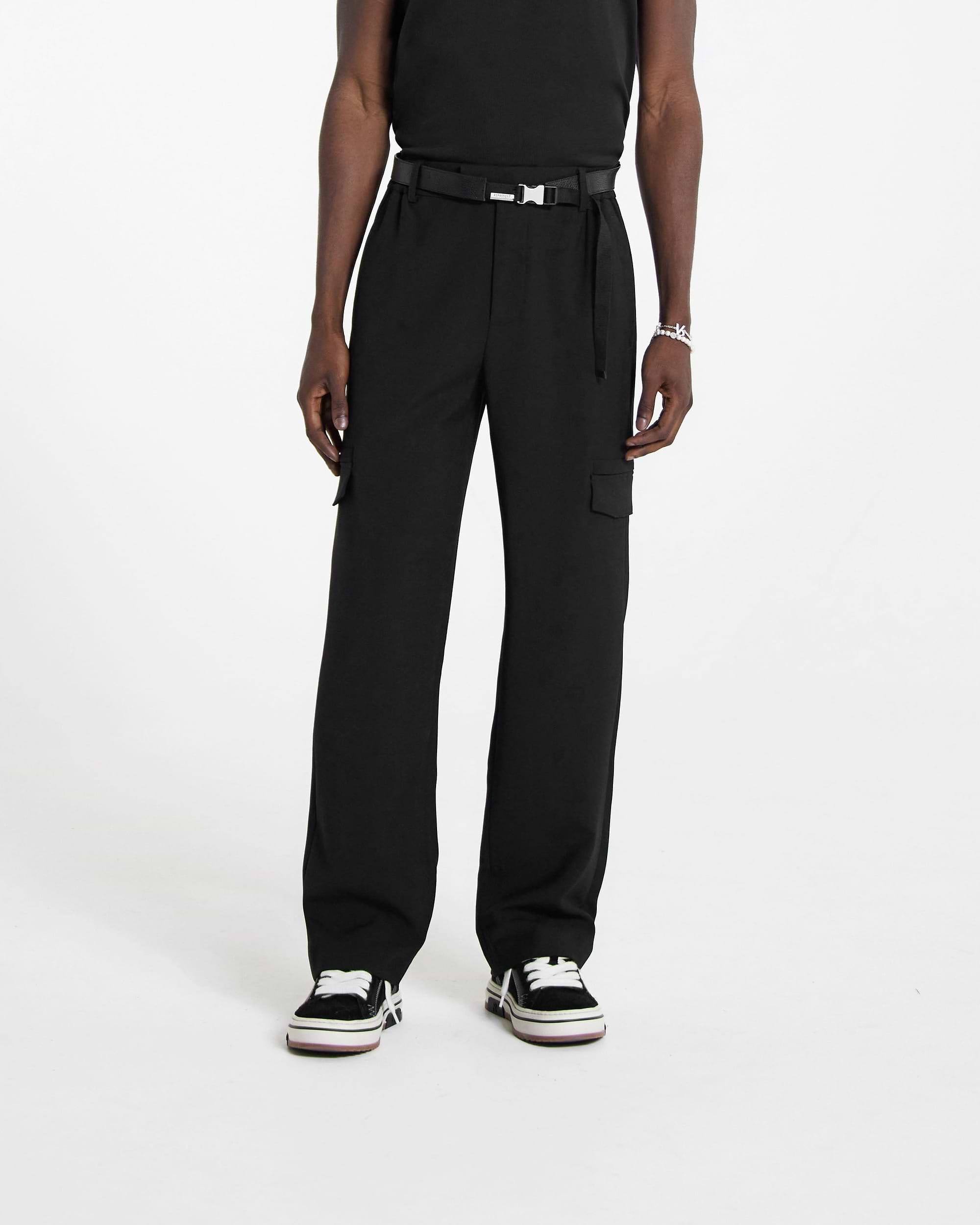 Relaxed Cargo Pant | Black Pants FW23 | Represent Clo