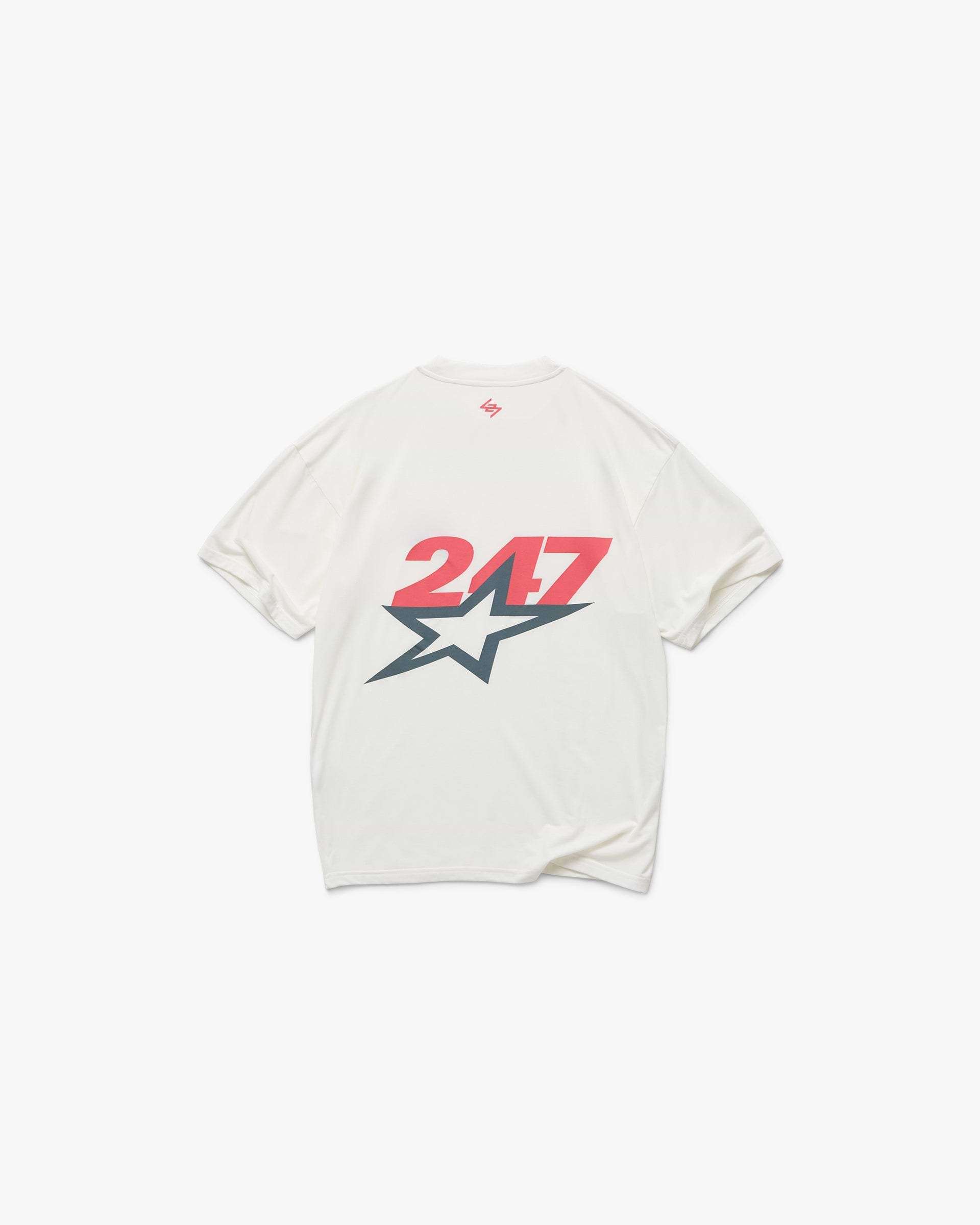 Team 247 Star Oversized T-Shirt - Flat White