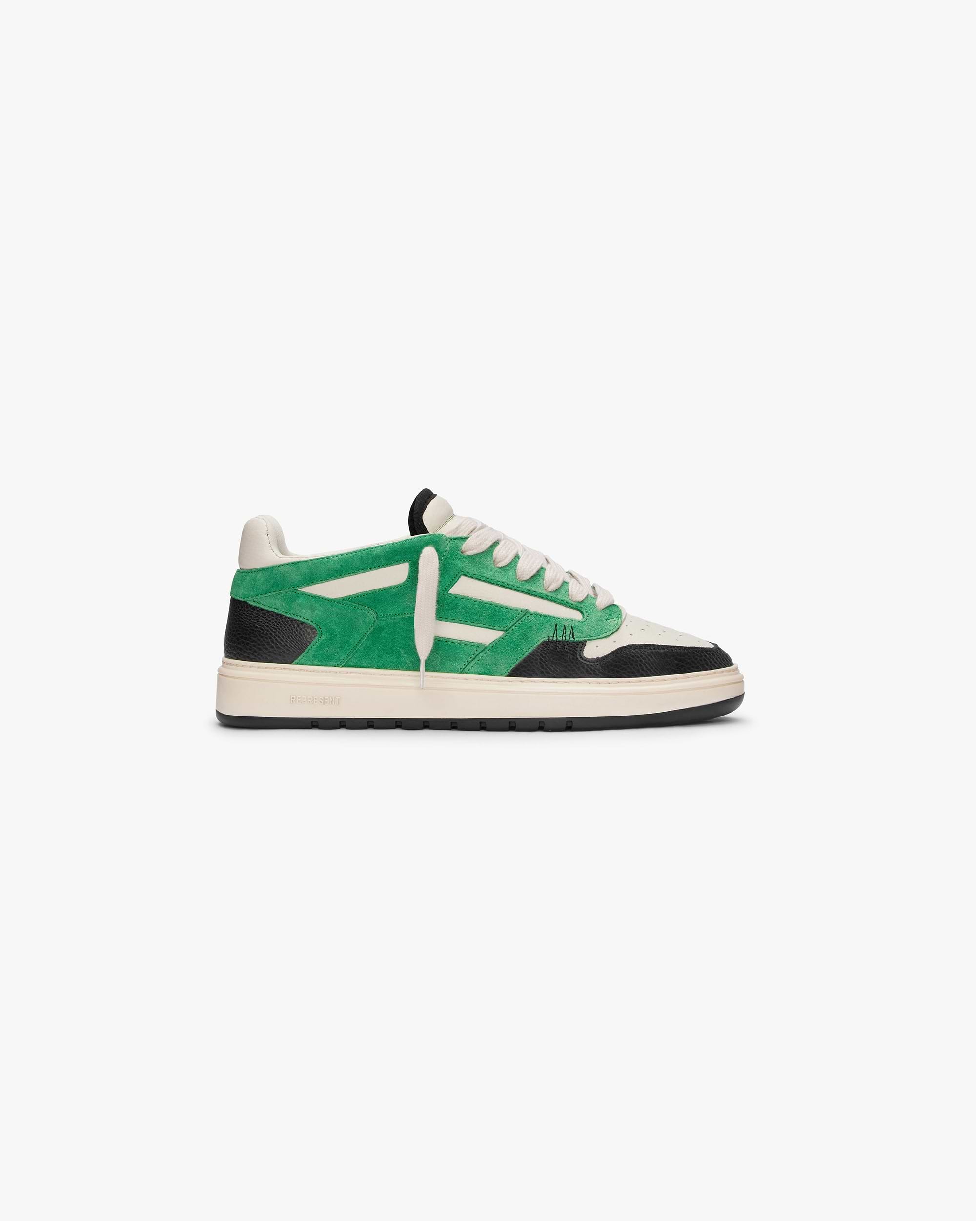 Reptor Low | Island Green Vintage White Black Footwear FW23 | Represent Clo