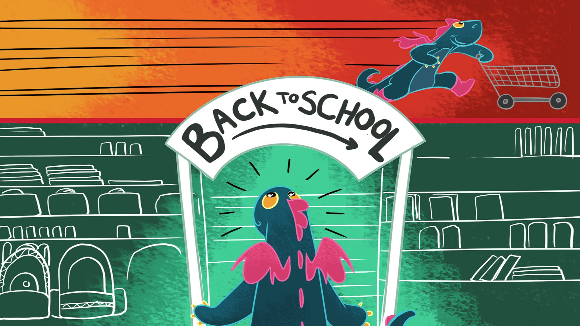 Toastee the Heat Holders dragon going back to school