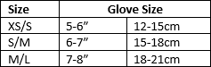 Glove Size Chart